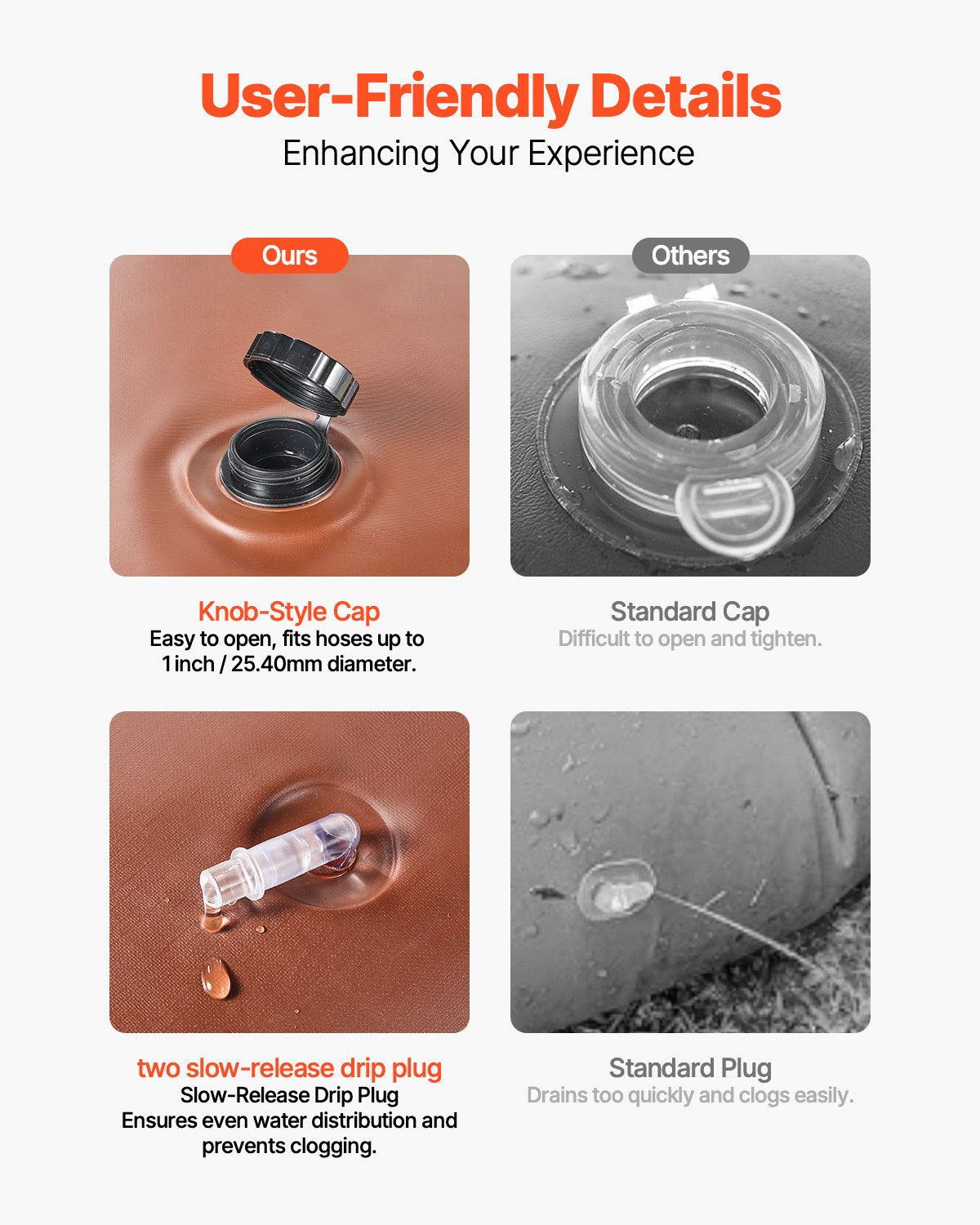 VEVOR Tree Watering Ring 4 Packs 16 Gallons Slow Release Tree Water Bag Durable