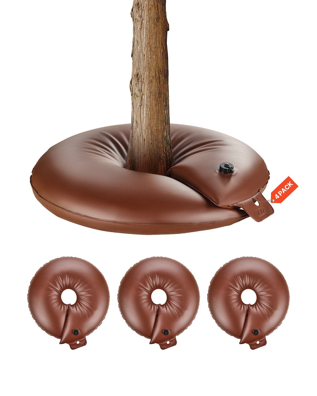 VEVOR Tree Watering Ring 4 Packs 16 Gallons Slow Release Tree Water Bag Durable