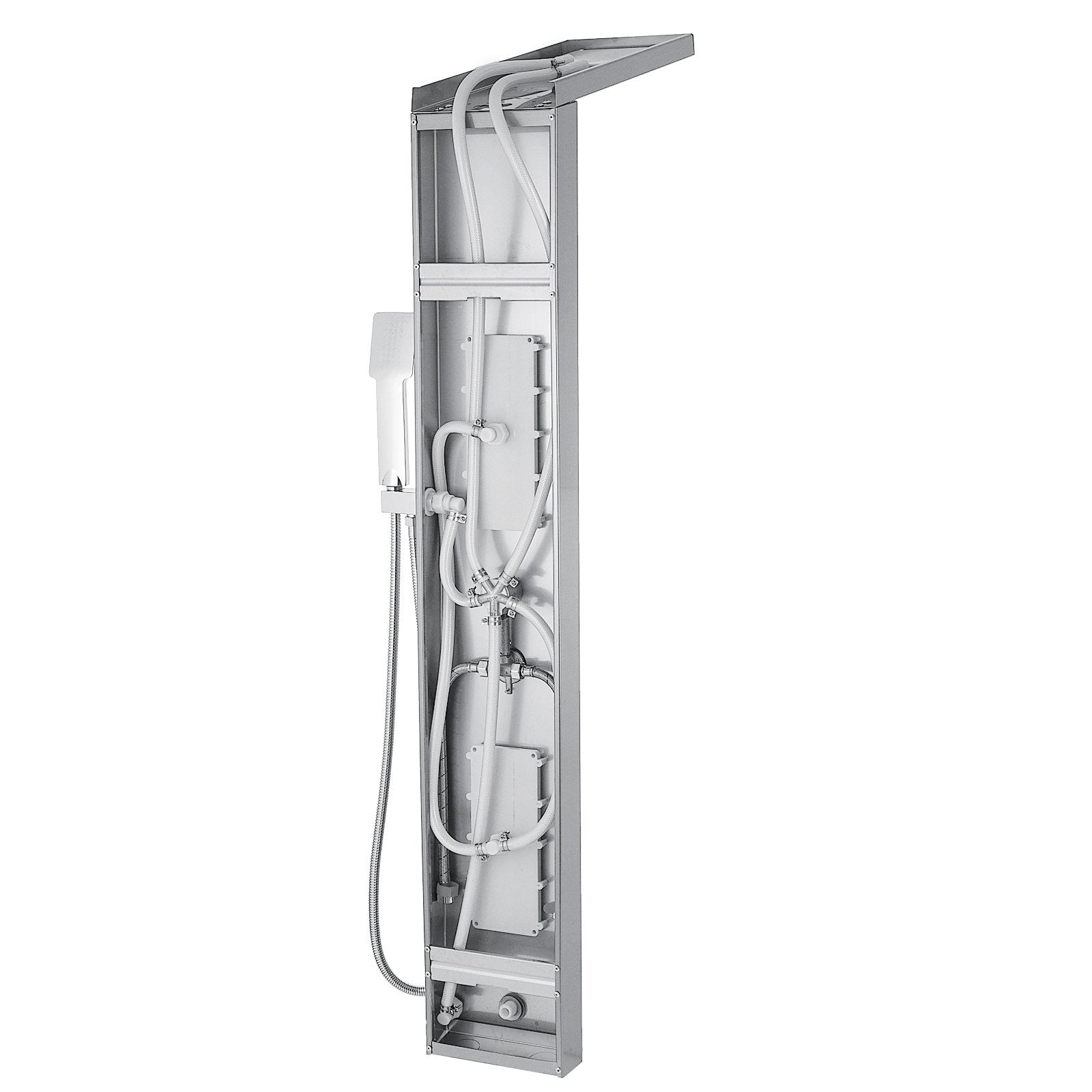 Multi-function Shower Panel Tower System With Spout Rainfall Waterfall Massage