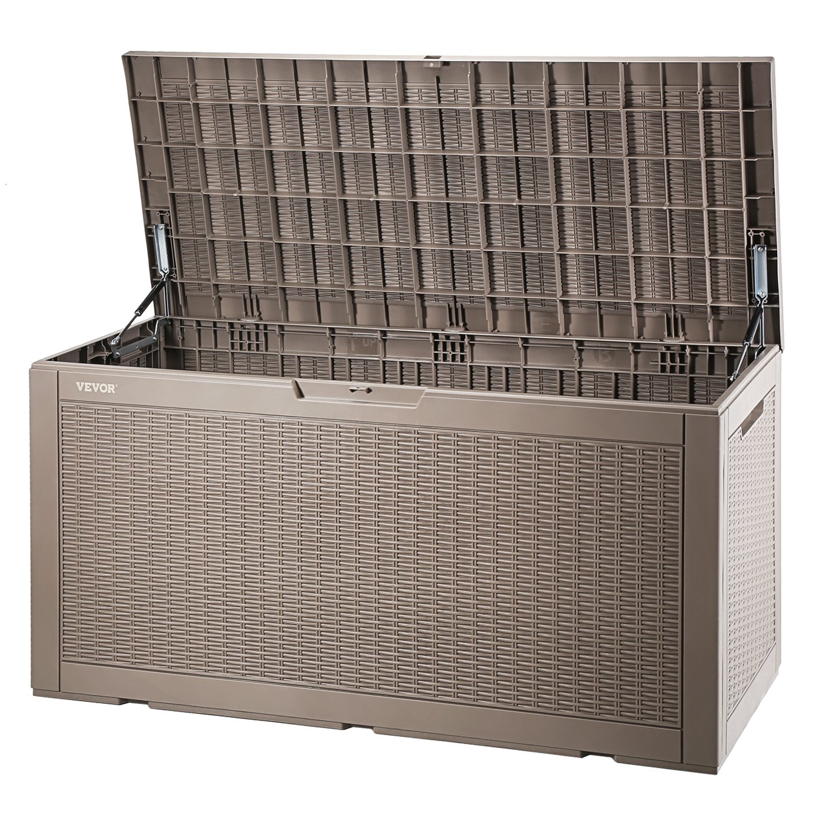 VEVOR Deck Box, 100 Gallon Outdoor Storage Box, 48.0" x 21.5" x 24.5", Waterproof PP Deckbox