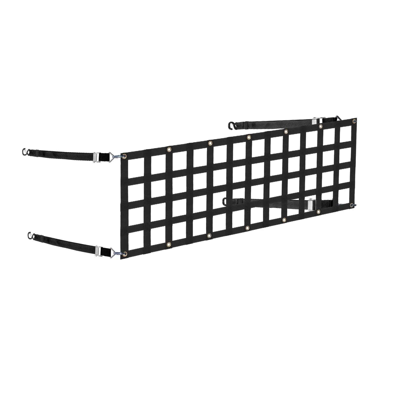 VEVOR Cargo Net Heavy Duty Cargo Net 96" x 81" Adjustable Buckles & S-Hooks