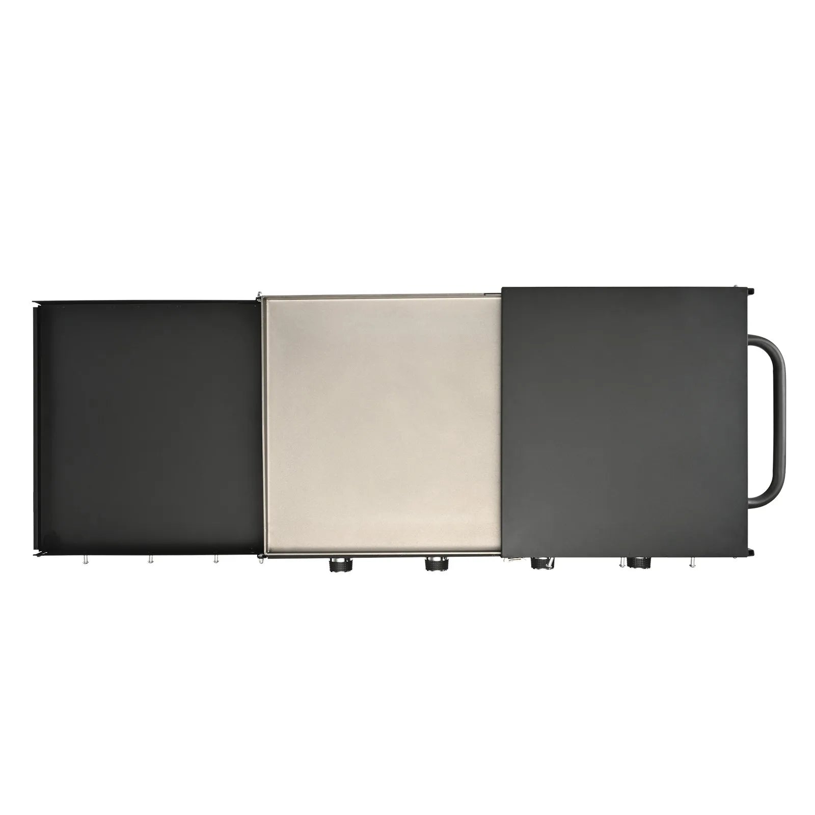 VEVOR Commercial Griddle on Cart, 36" Heavy Duty Manual Flat Top Griddle, Outdoor Cooking Station with Side Shelves, Steel Natural Gas Griddle, 4-Burners Restaurant Portable Tested to UL Standards