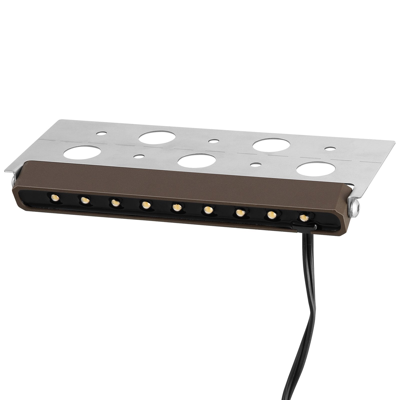 VEVOR LED Hardscape Lighting, 6.8 Inch Retaining Wall Lights, 3W 12V-24V AC/DC Low Voltage Paver Light, IP68 Waterproof Outdoor Step Lights, 3000K Swivel Hardscape with Connectors (8 Pack Soft White)