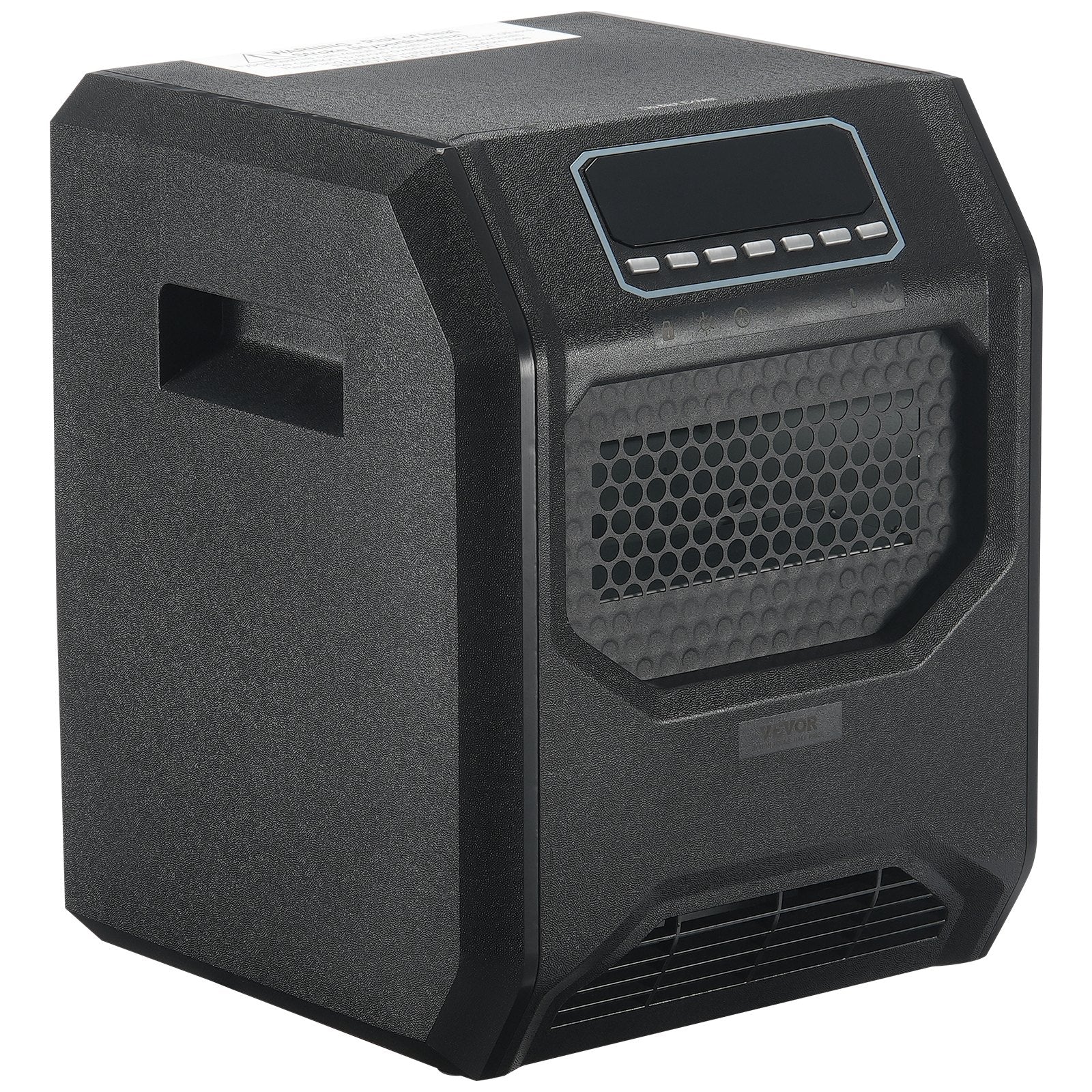 VEVOR Infrared Heater 1500W Electric Space Heater Remote Control 3 Speeds ABS