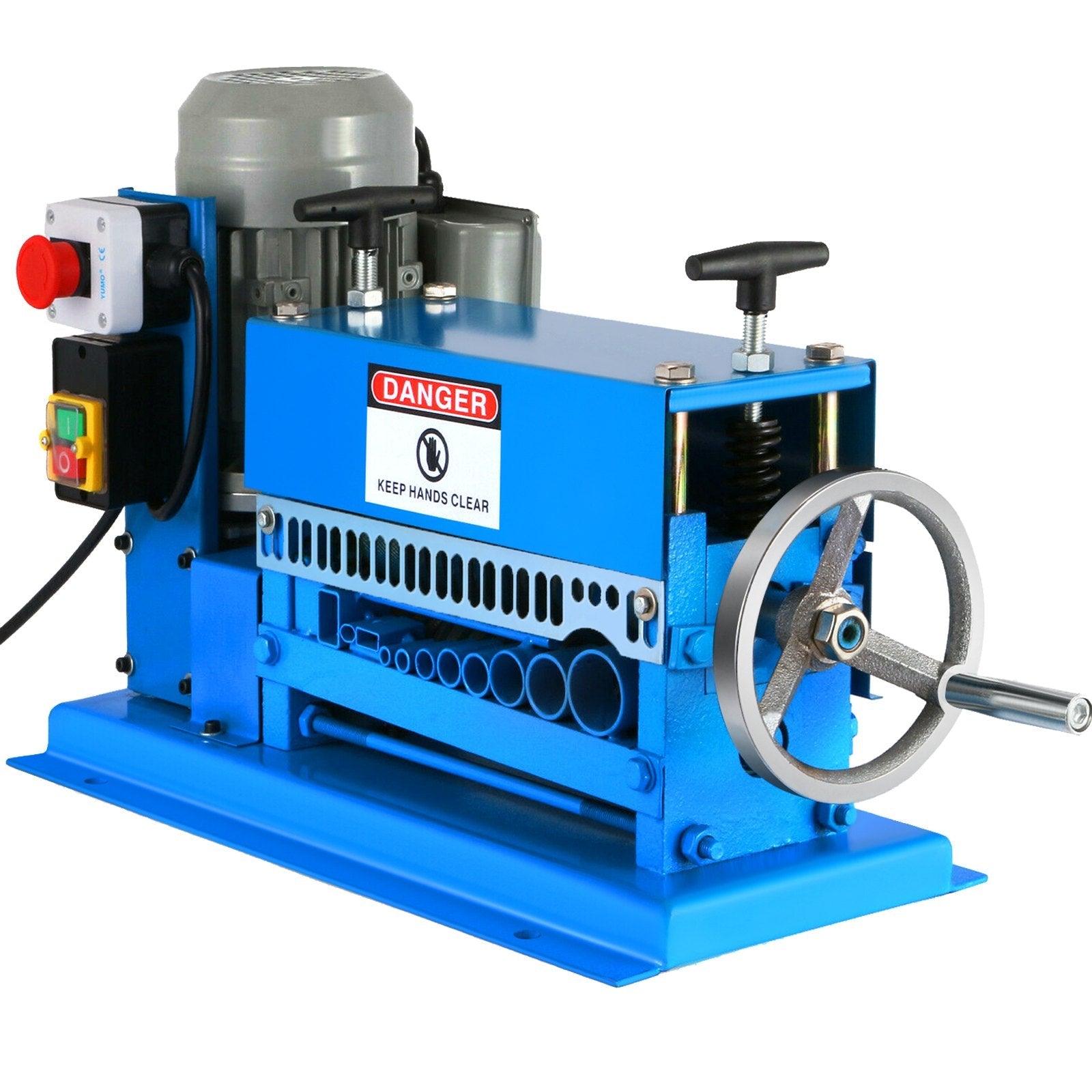 VEVOR Wire Stripping Machine DA 0.06 inch -1.5 inch,Wire Stripper Machine 11 Channels 10 Blades, Automatic Wire Stripping Tool with Manual Hand Cranked Industrial for Recycling Copper Wire