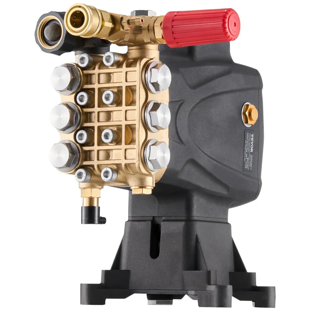 VEVOR Pressure Washer Pump 1" Shaft Horizontal Triplex Plunger 4200 PSI 4.2GPM