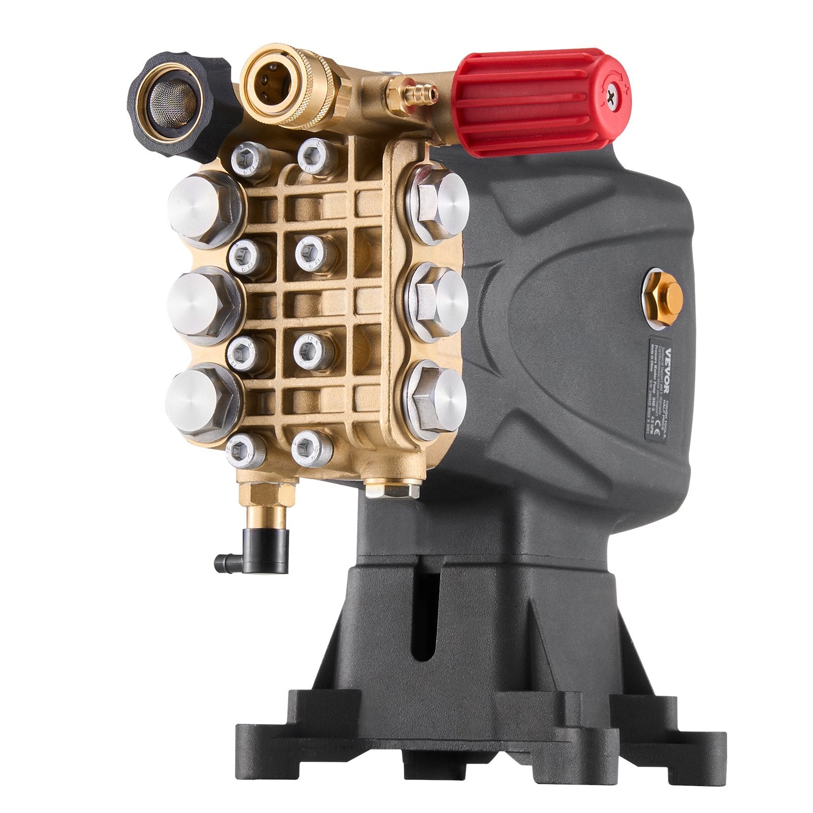 VEVOR Pressure Washer Pump 1" Shaft Horizontal Triplex Plunger 4000 PSI 4.0GPM