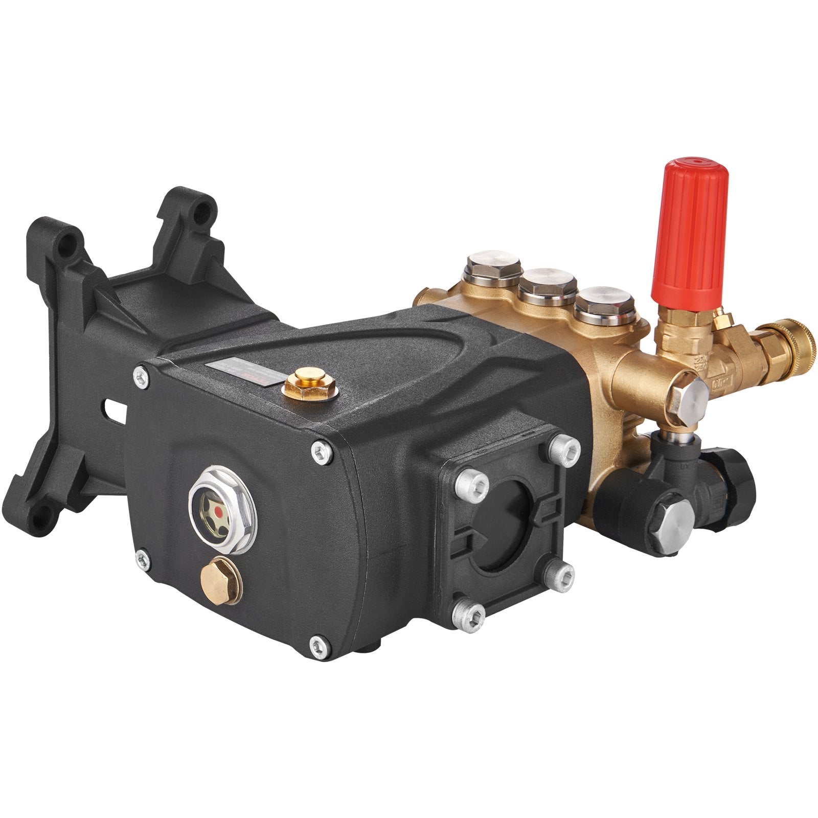 VEVOR Pressure Washer Pump, 1" Shaft Horizontal Triplex Plunger, 4400 PSI, 4 GPM Flow, Replacement Power Washer Pumps Kit, Parts Washer Pump, Compatible with Simpson MorFlex Models 40224, 40225, 40226