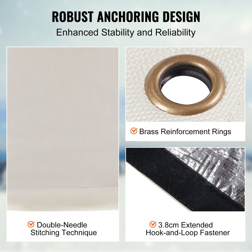 VEVOR Well Head Pump Cover 34x20 in Pipe Insulation Cover Sprinkler for Outside