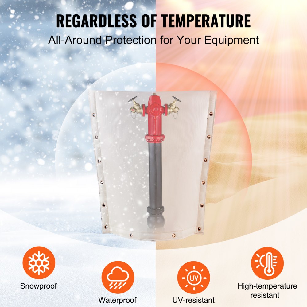 VEVOR Well Head Pump Cover 24x24 in Pipe Insulation Cover Sprinkler for Outside