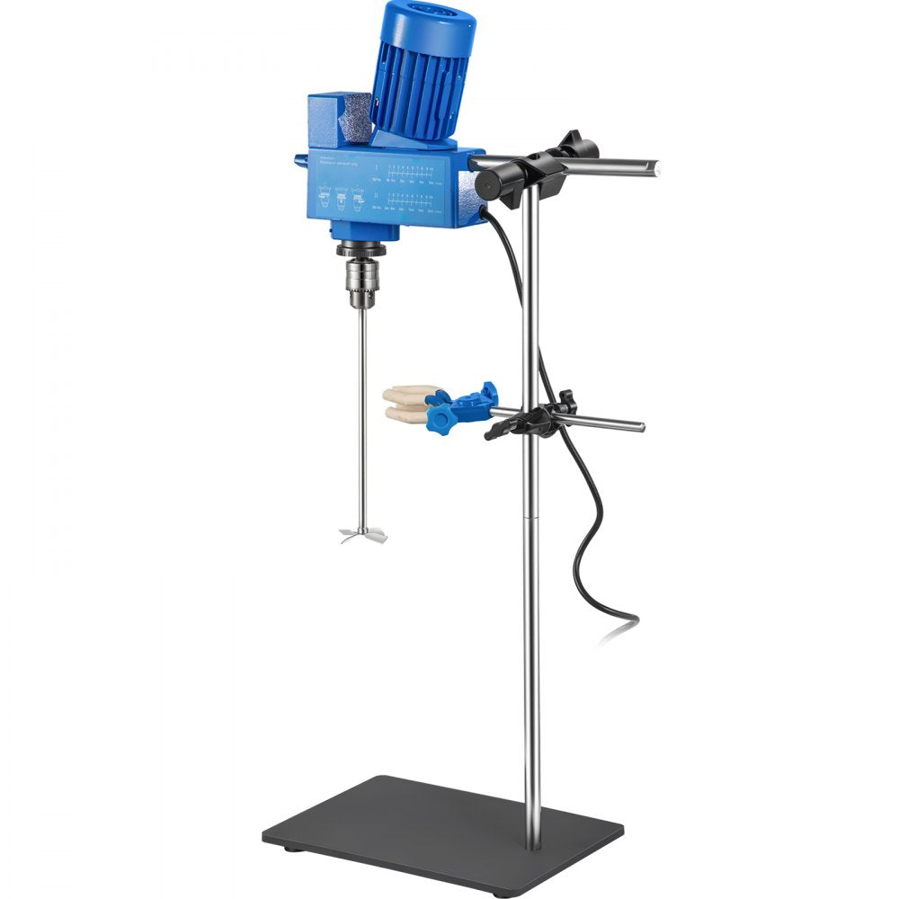 VEVOR 20L Electric Overhead Stirrer Mixer 2000RPM Digital Overhead Stirrer Mixer 200W Lab Mixer Blender Variable Speed Electric Overhead Mixer