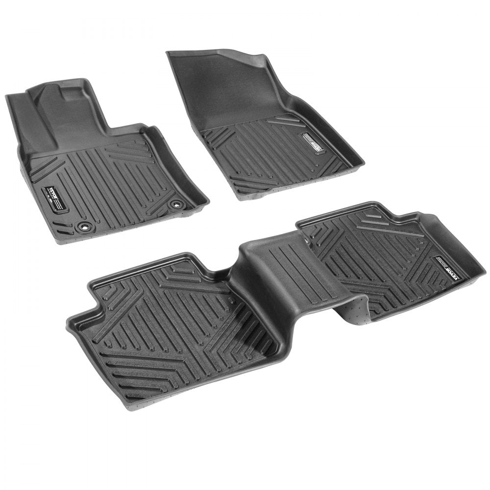 VEVOR Automotive Floor Mats Fits for Toyota Camry 2018-2024 3 pcs TPE Liners