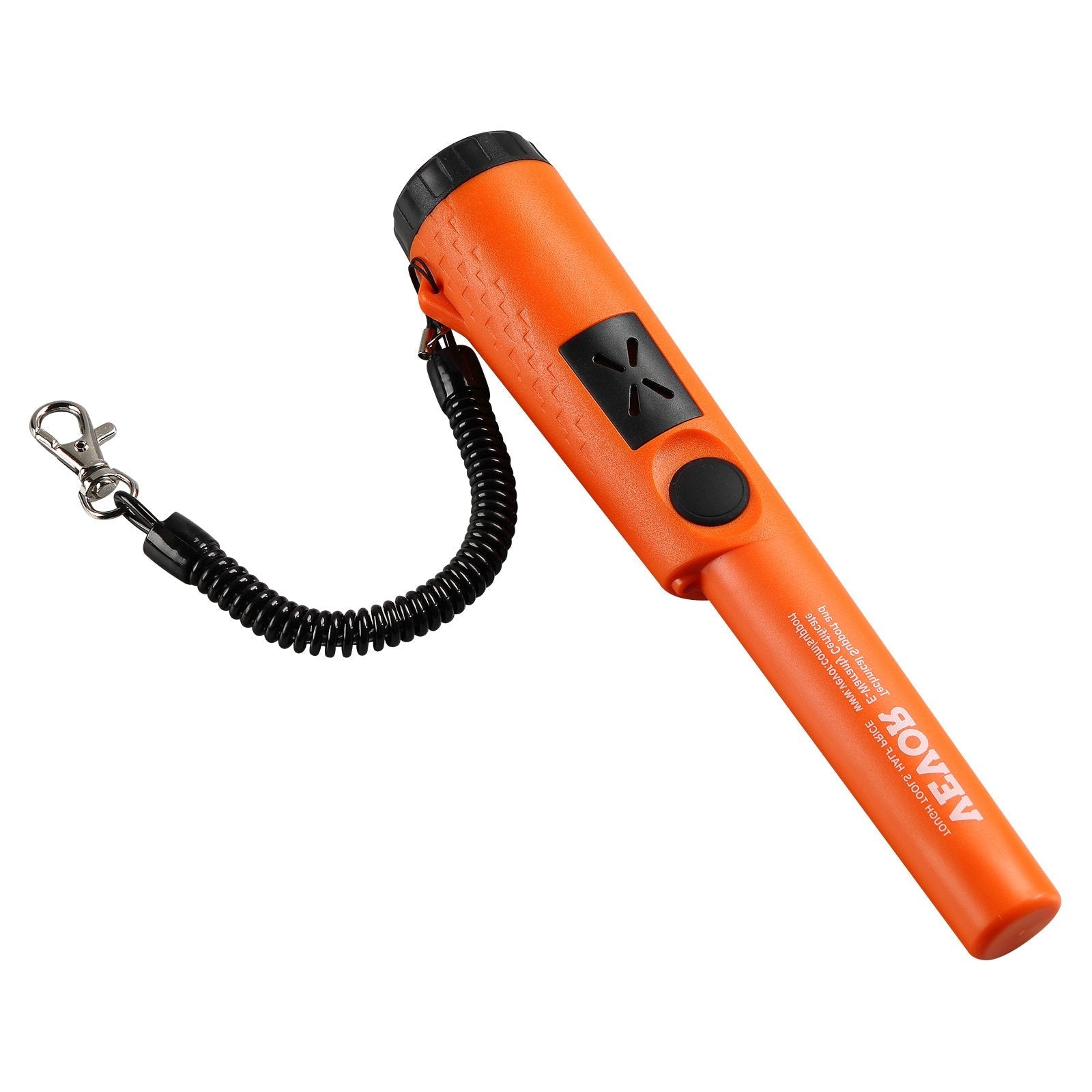 VEVOR Metal Detector Pinpointer, Partial Waterproof Handheld Pin Pointer Wand, 1.96" Detection Depth, 3 Modes, Treasure Hunting Probe with Holster, Waterproof Bag and 9V Battery, for Adults and Kids