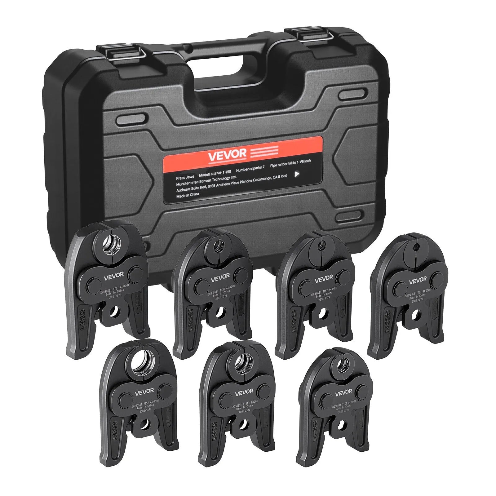 VEVOR RLS Press Jaws 7PCS Pressing Jaws 1/4" to 1-1/8" for Standard Press Tools