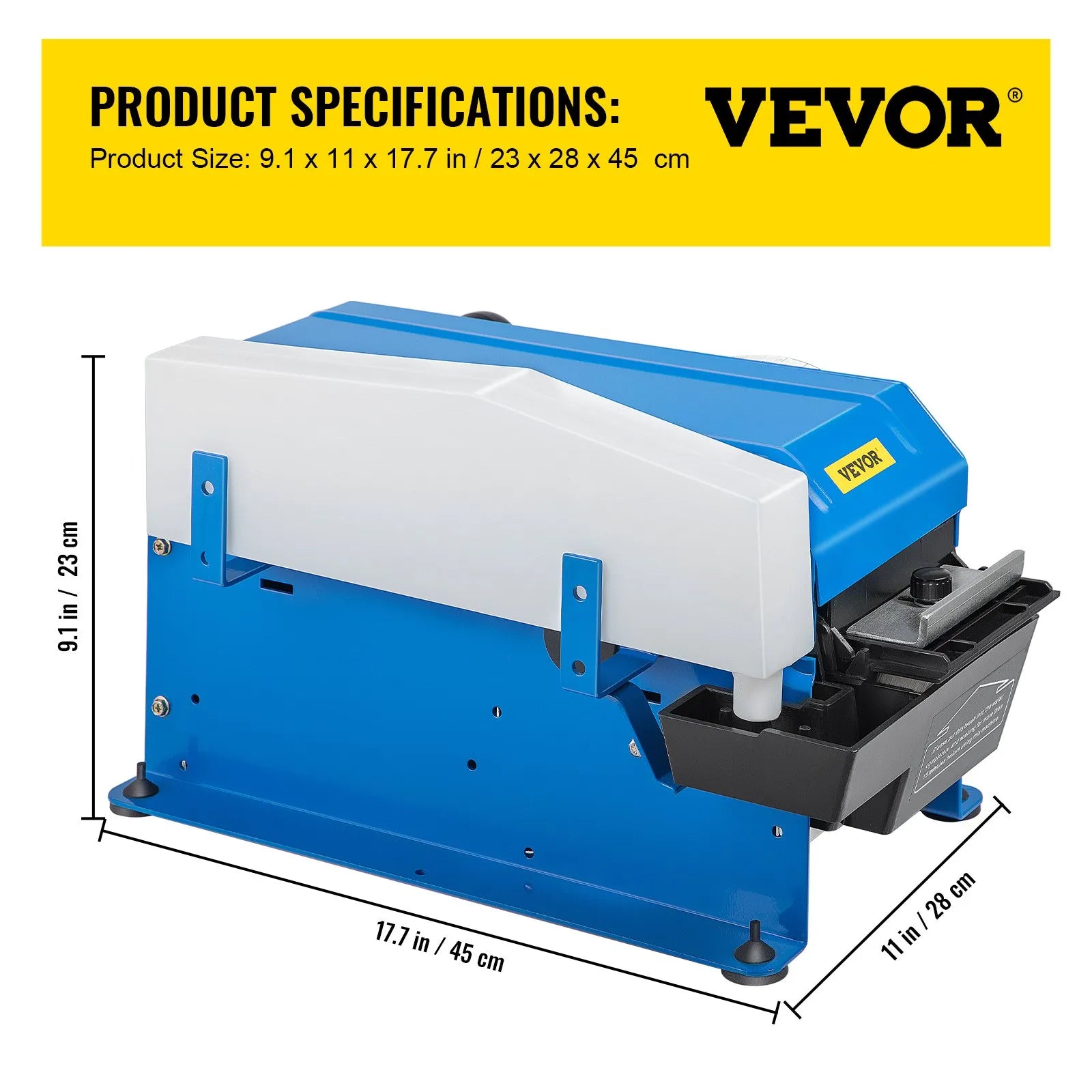 VEVOR Tape Dispenser, Maximum 39.4" x 3.94" Tape, Adjustable Length, Width & Water Level, Manual Water-Activated Tape Dispenser w/ Water Brush, Carton Packaging for Express Box, Gift Box