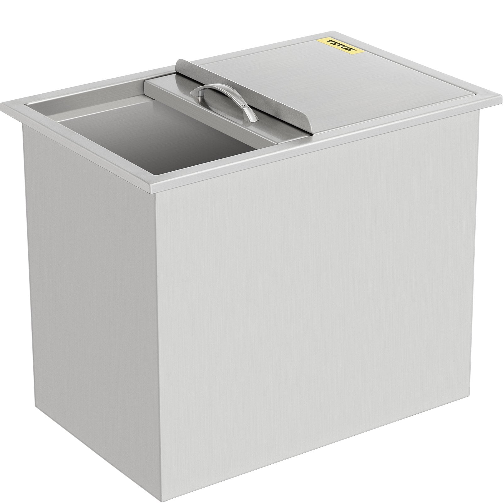 27”x18” Outdoor Kitchen Drop-in Ice Chest Bin Cooler 304 Beer Ice Buckets Box
