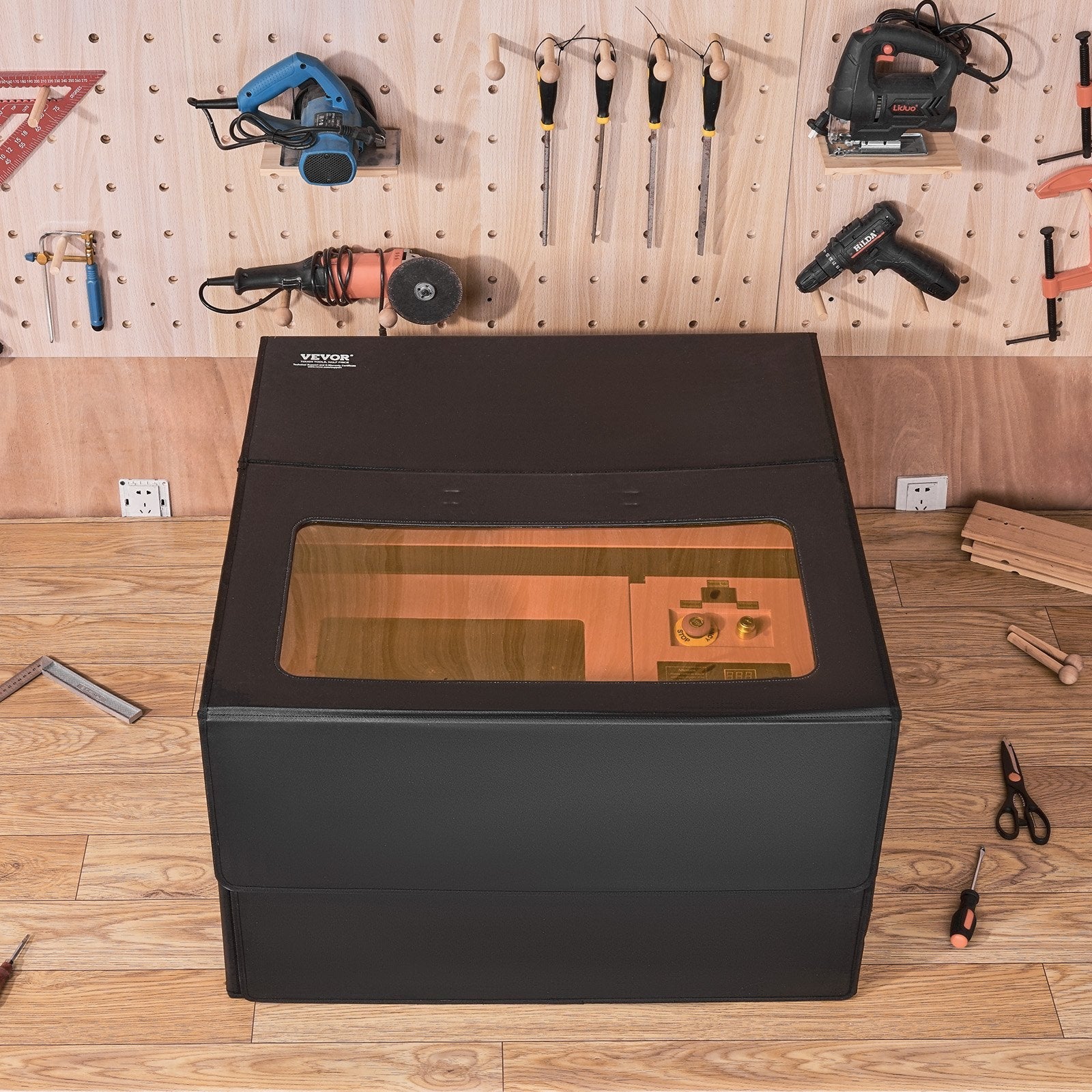 VEVOR Laser Engraver Enclosure 31.5 x 31.5 x 19.6" Fireproof Protective Cover