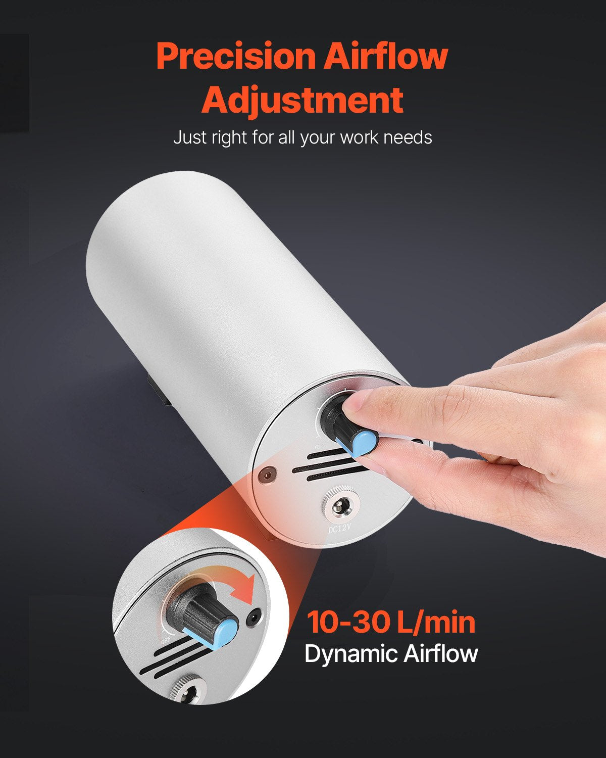 VEVOR Air Assist Adjustable 30 L/min Air Pump for Laser Engraver Cutter ? 20W