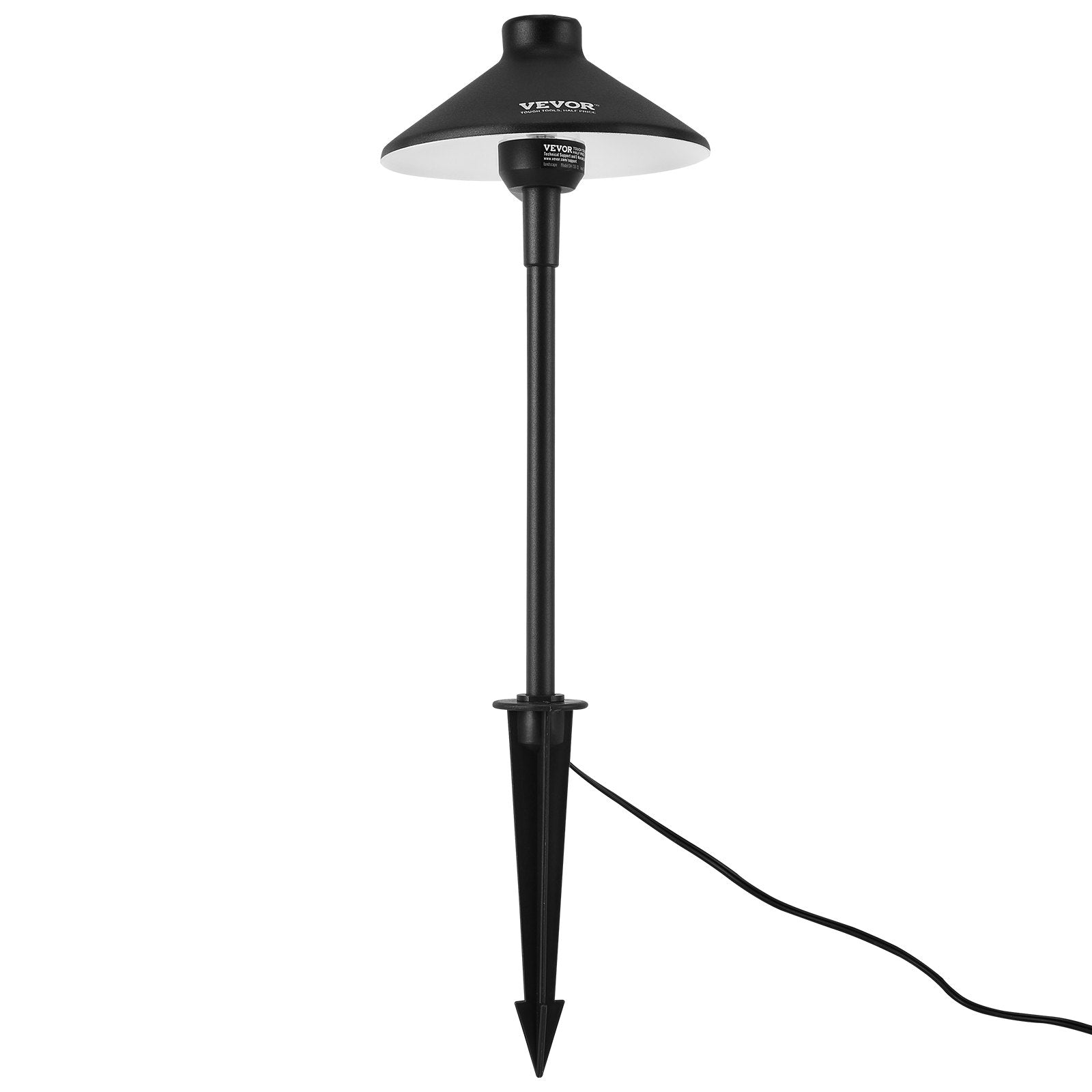 VEVOR 12 Pack Low Voltage Landscape Path Lights, 3W 210LM 12V-24VAC/DC Outdoor LED Pathway Lighting, 3000K Warm White Walkway Lights with Quick Connectors, IP66 Waterproof for Yard Garden Sidewalk