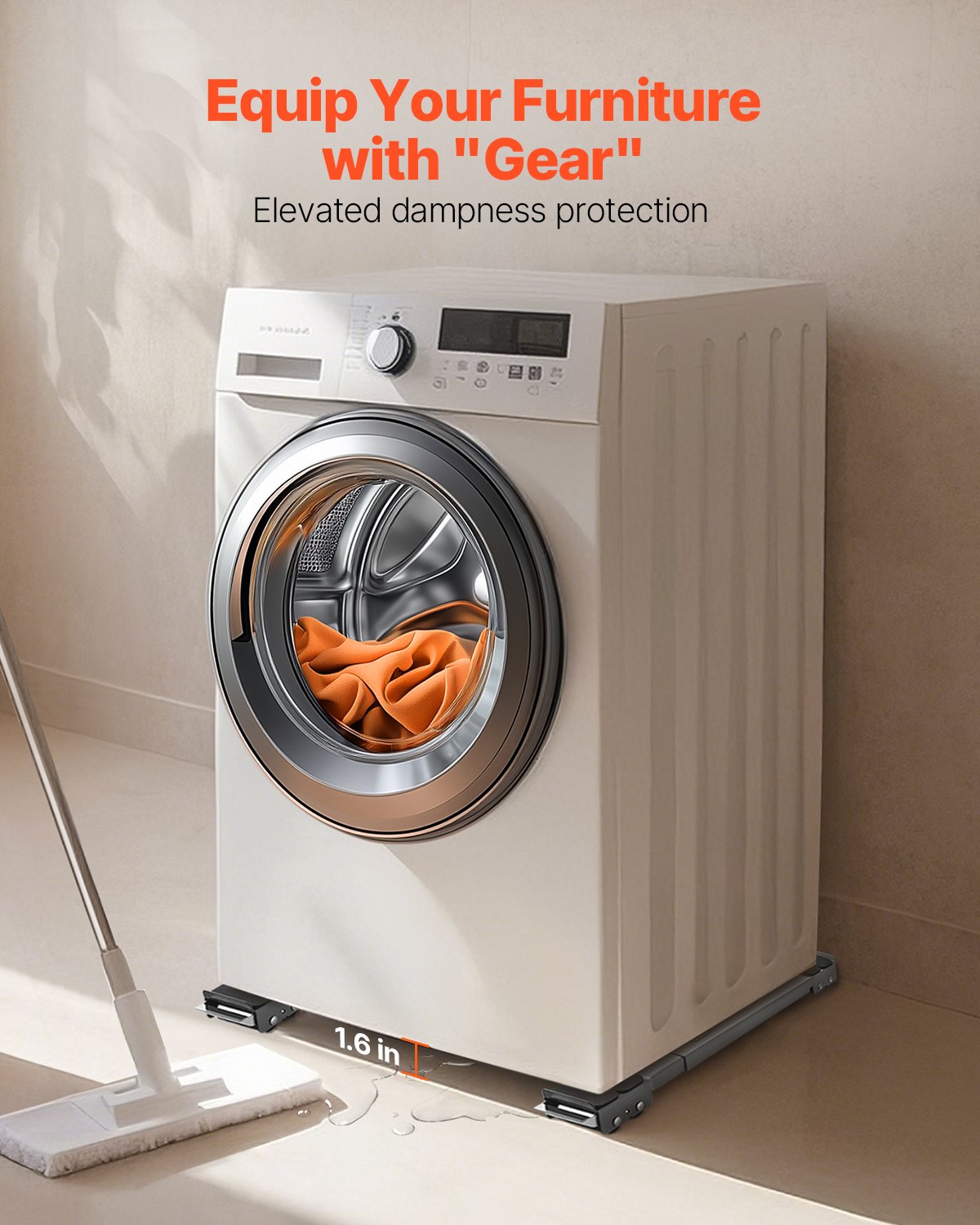 VEVOR Furniture Dolly Mobile Roller 330 lbs Load Extendable Appliance Rollers