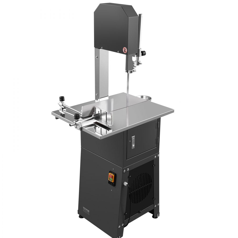 VEVOR 550W Commercial Electric Meat Bandsaw Stainless Steel Bone Sawing Machine
