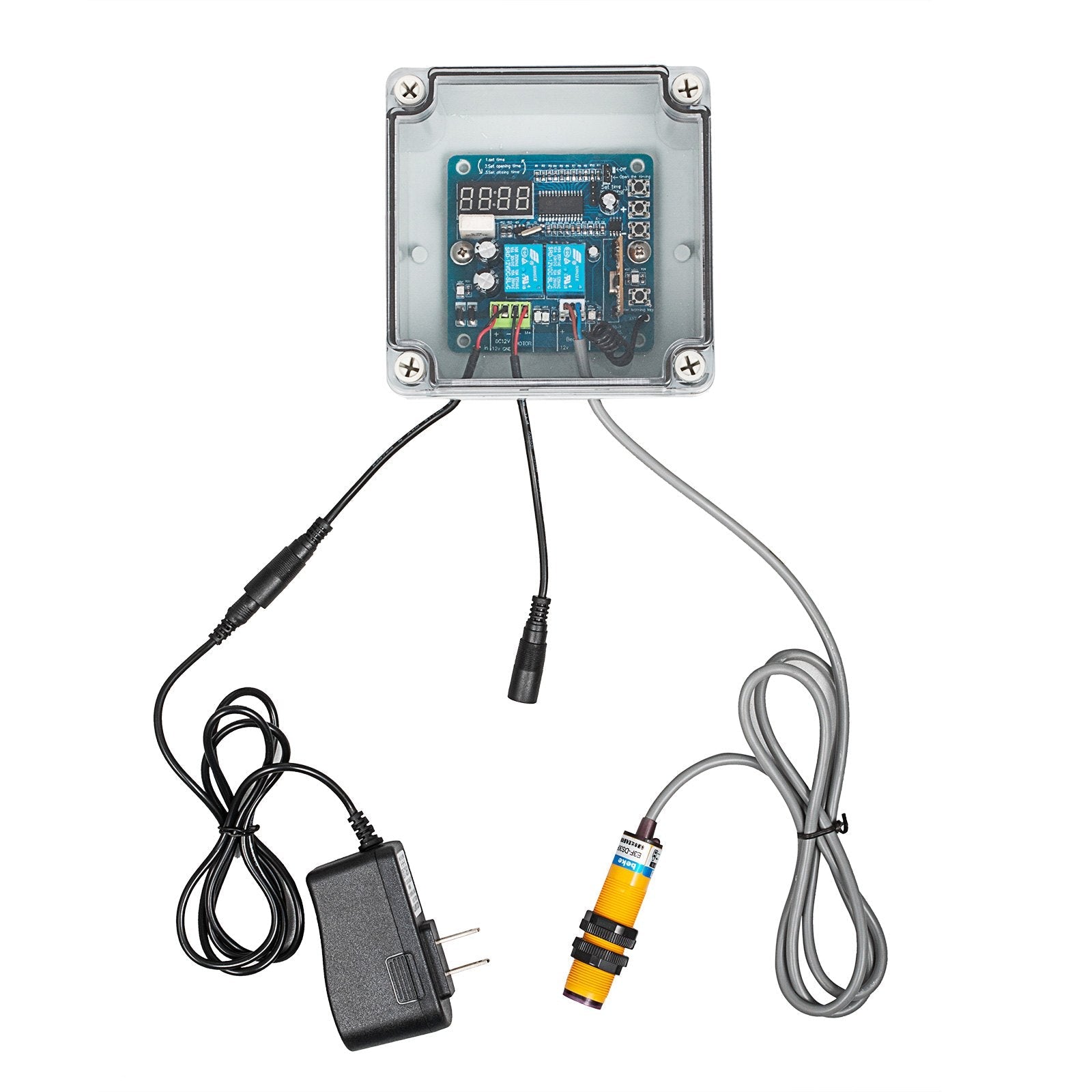 VEVOR Kits Infrared Sensor Automatic Chicken Coop Door Opener, 1 Count (Pack of 1), White