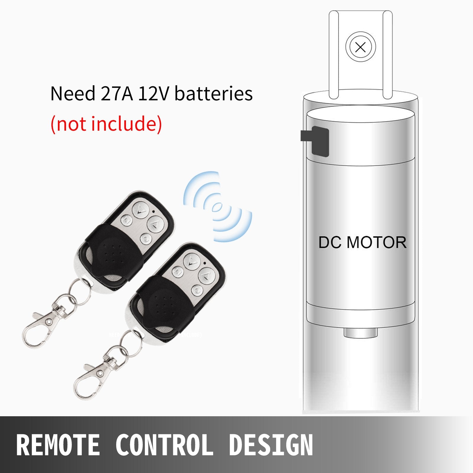 VEVOR Automatic Door Kits, 20.4"x37.7", with Light Sensor Electric Poultry Coop Opening Motor, with Infrared Induction to Avoid Chicken, Duck, Goose from Crushed, Silver