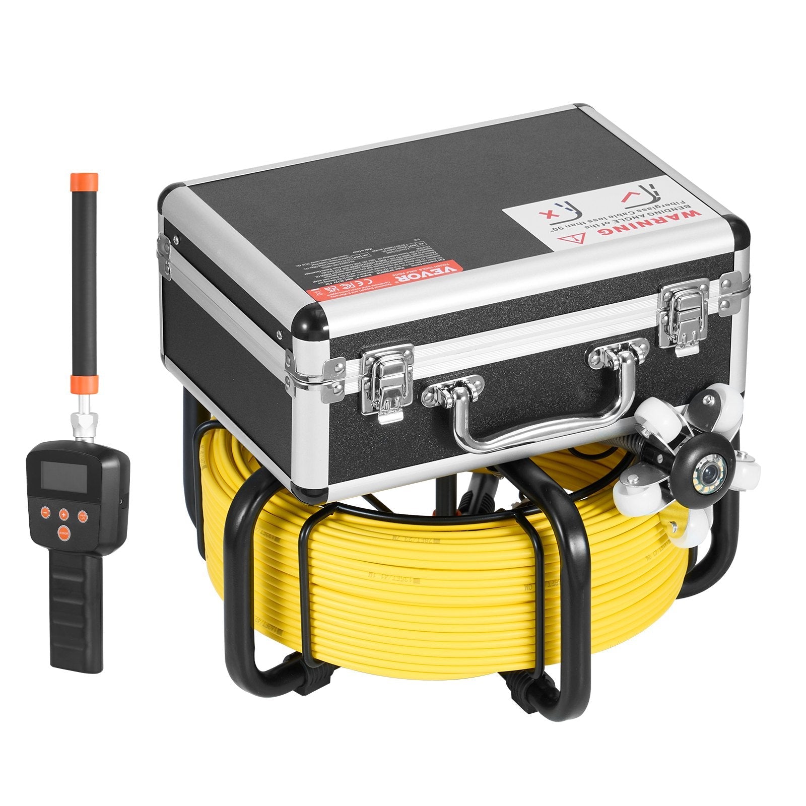 VEVOR Sewer Camera 98 ft/30 m Self-Leveling Drain Duct Camera with 512Hz Locator