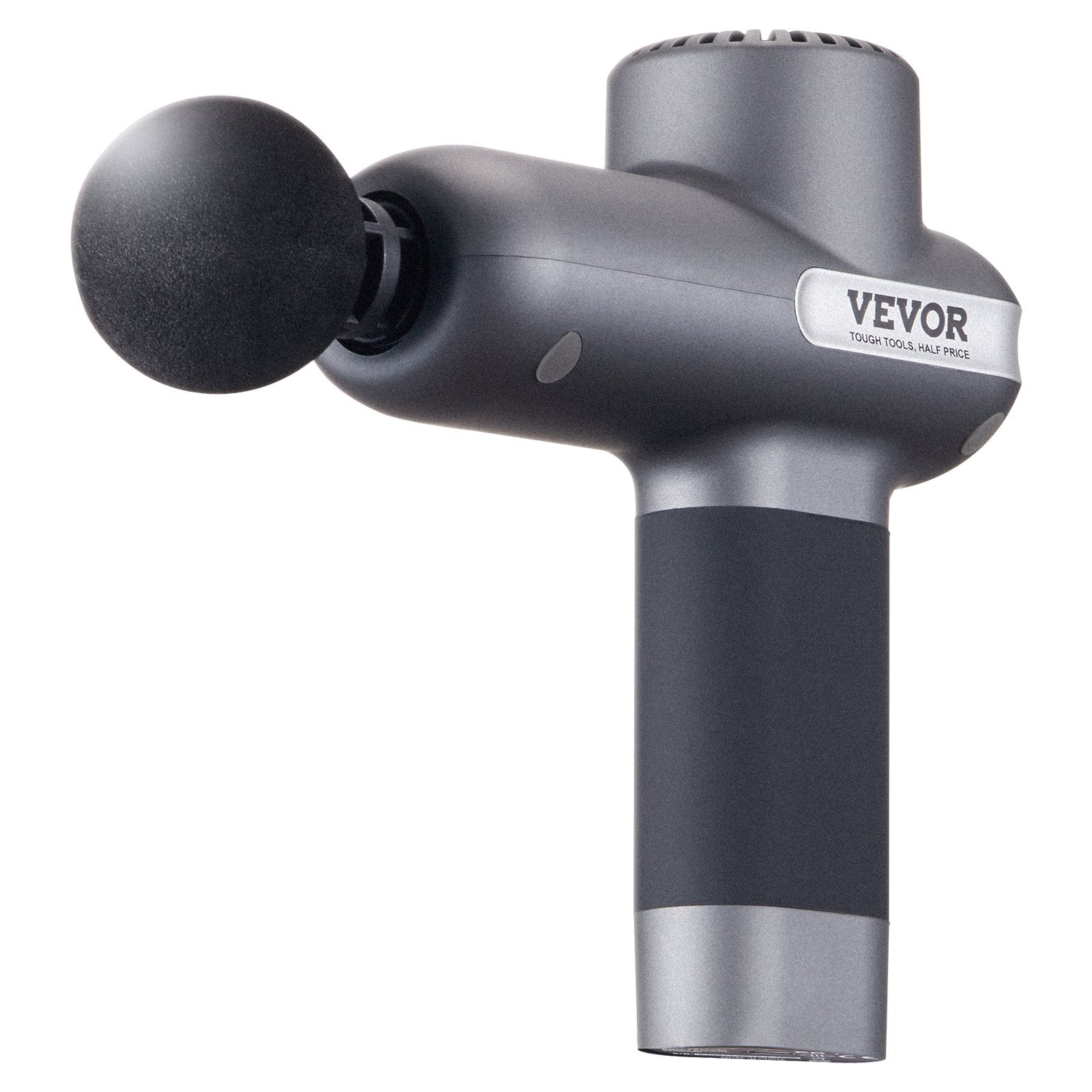 VEVOR Massage Gun Deep Tissue, Percussion Muscle Massager for Athletes - with 5 Speed Levels & 6 Massage Heads, 7.4V 2500mAh Batteries, Handheld Electric Massage Gun for Pain Relief, Muscle Relaxation