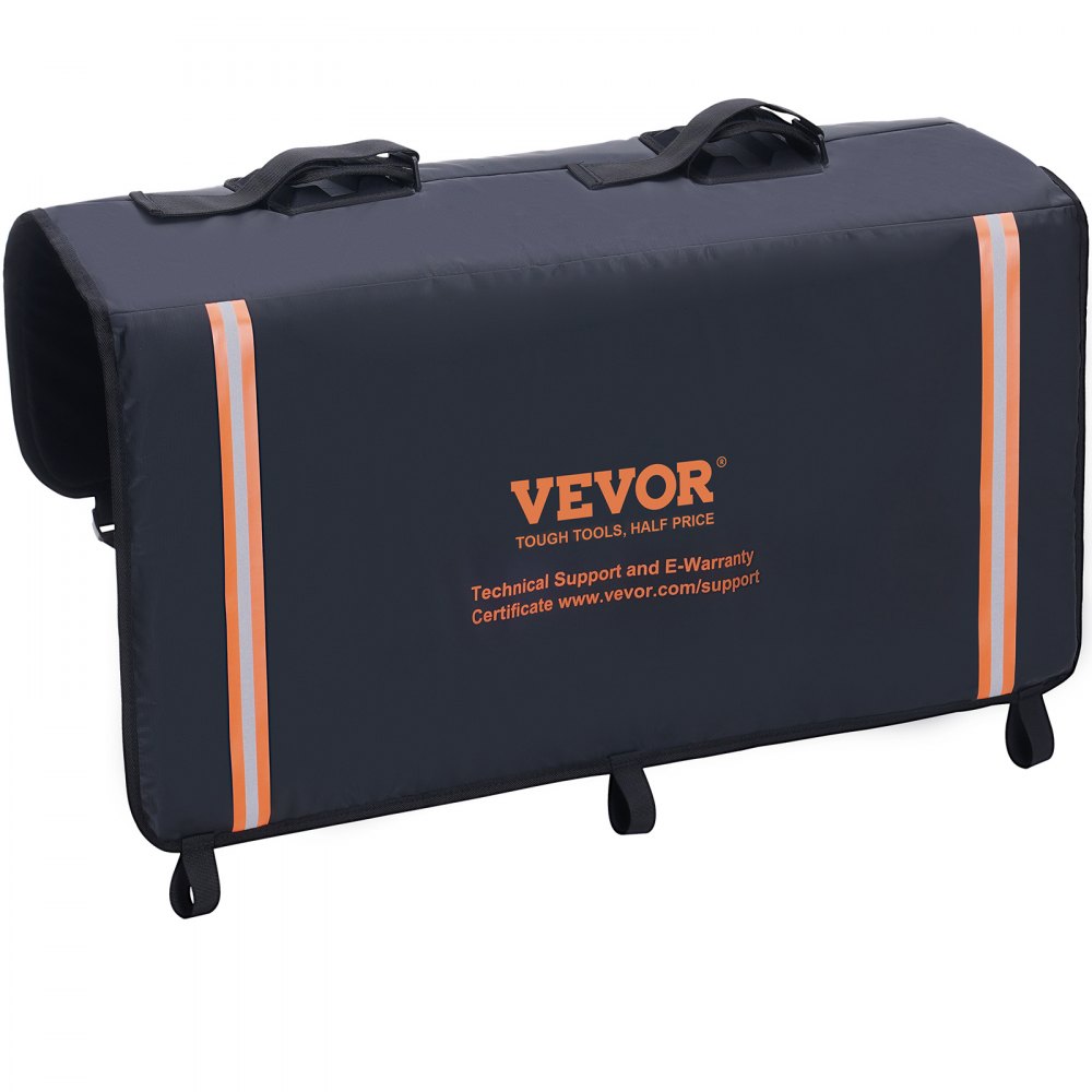 VEVOR Tailgate Bike Pad, 33" Truck Tailgate Pad Carry 2 Mountain Bikes, Tailgate Protection Pad with Reflective Strips and Tool Pockets, Universal Tailgate Pad for Small-Size Pickup Trucks