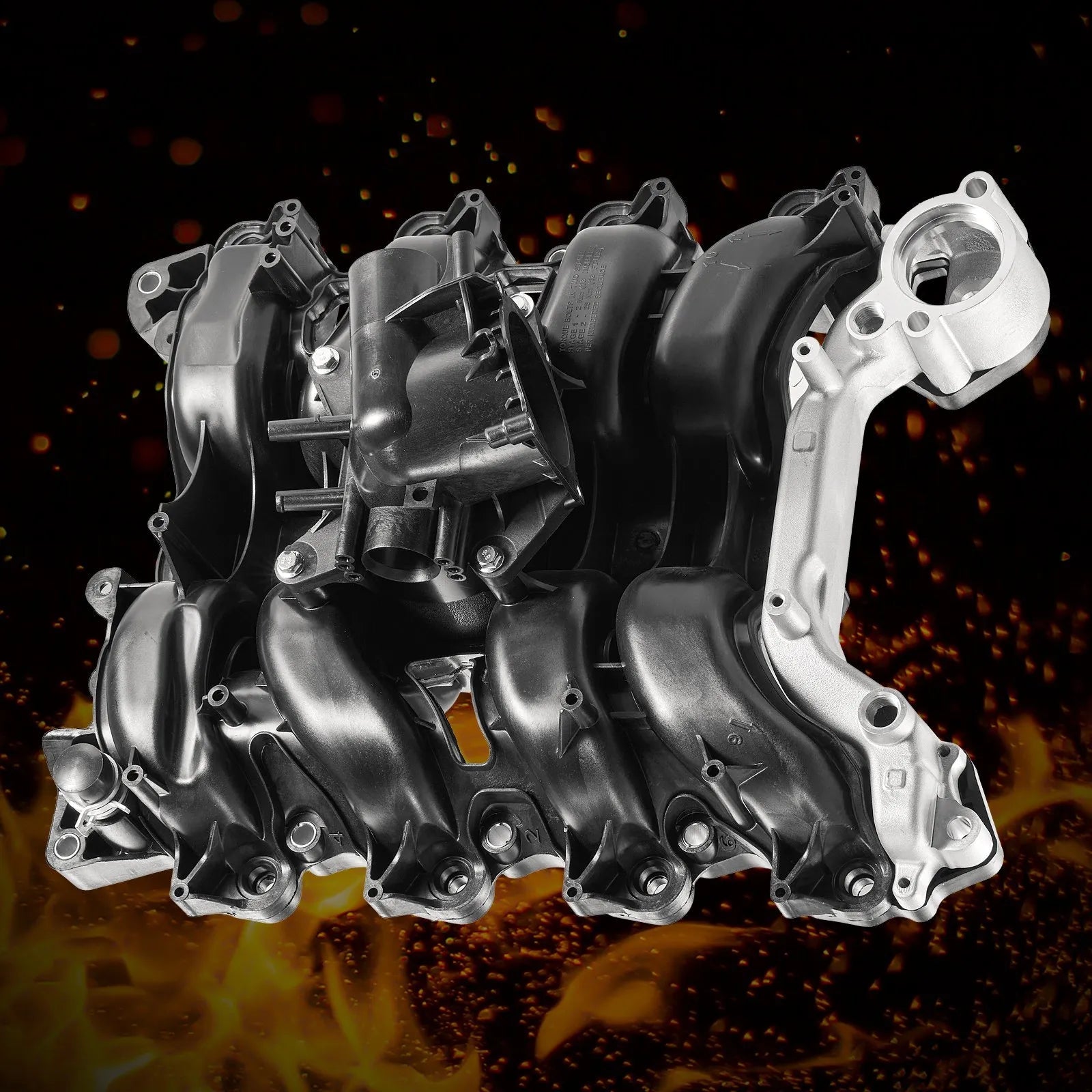 VEVOR Intake Manifold, with Gasket, Engine Intake Manifold Assembly Compatible with 2007-2008 Ford F-150 / E-150 / E-250, Automotive Engine Replacement Kit Replace 615-375, 7L3Z-9424-B, 7L3Z-9424-F