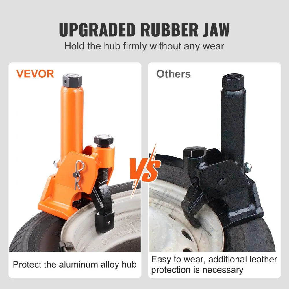 VEVOR Manual Tire Bead Breaker, 38"-42" Tires Changer Tool with Rubber Pad, Protect Aluminum Alloy Hubs, Easy-Operated Tire Repair Tool for ATVs/UTVs, Tractors, Trucks, Cars, Heavy Duty Tires