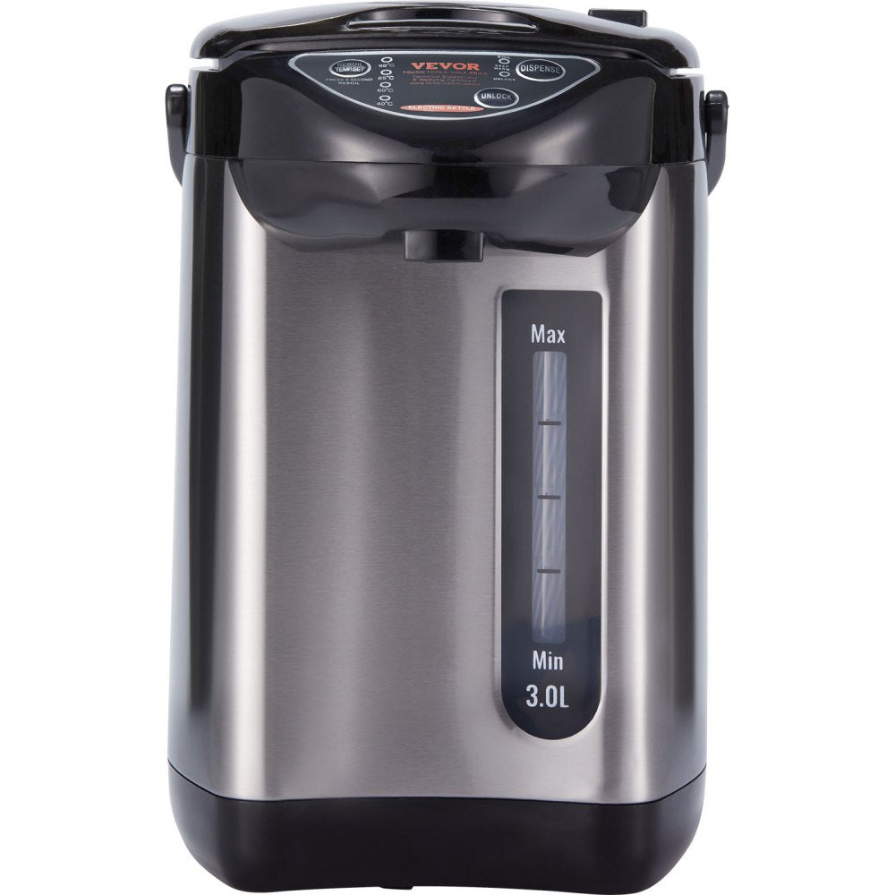VEVOR Hot Water Dispenser, Adjustable 4 Temperatures Water Boiler and Warmer, 304 Stainless Steel Countertop Water Heater, 3-Way Dispense for Tea, Coffee and Baby Formula, 3L/102 oz