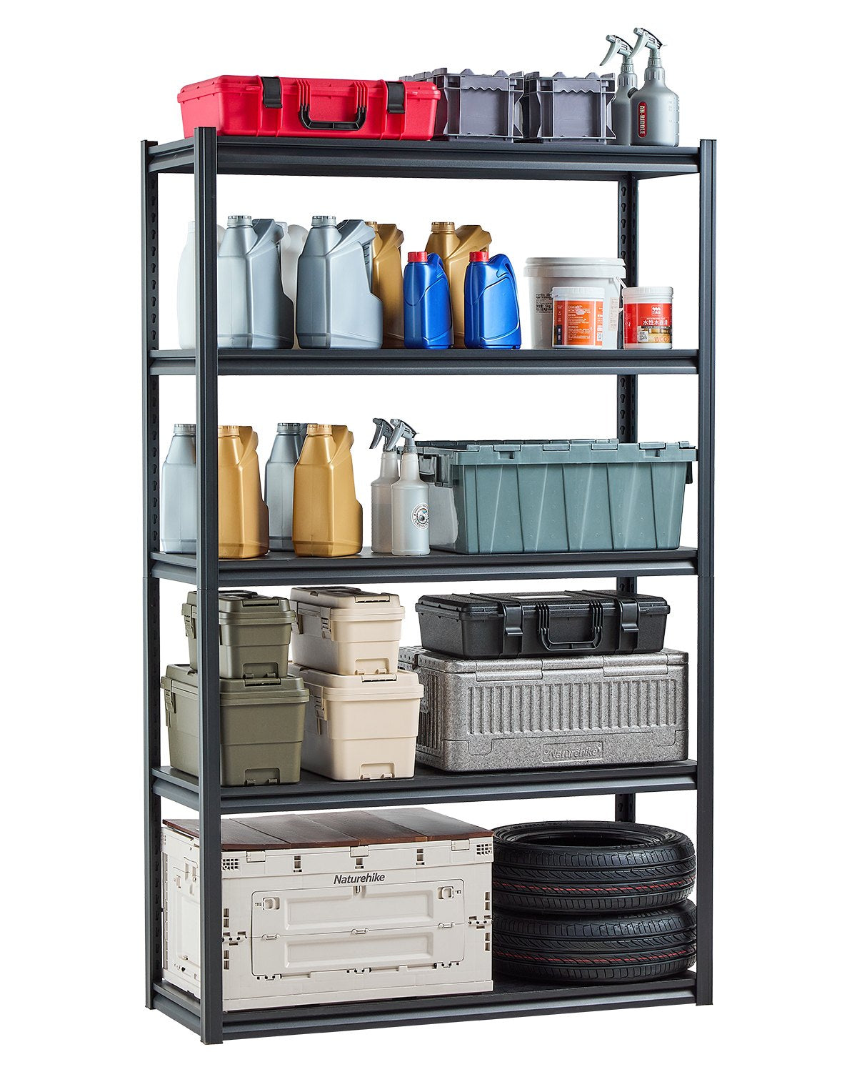 VEVOR Storage Shelves 18" D x 48" W x 78" H 5-tier Garage Storage Shelving