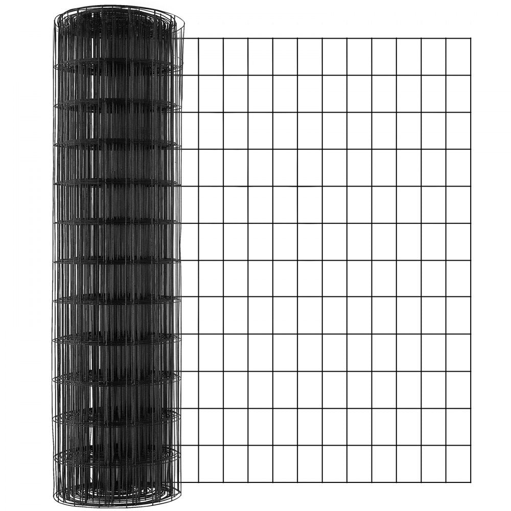 VEVOR Hardware Cloth, 36'' x 50' Galvanized Wire Mesh Roll, 16 Gauge Chicken Wire Fence Roll, Vinyl Coating Metal Wire Mesh for Chicken Coop Barrier, Rabbit Snake Fences, Poultry Enclosures