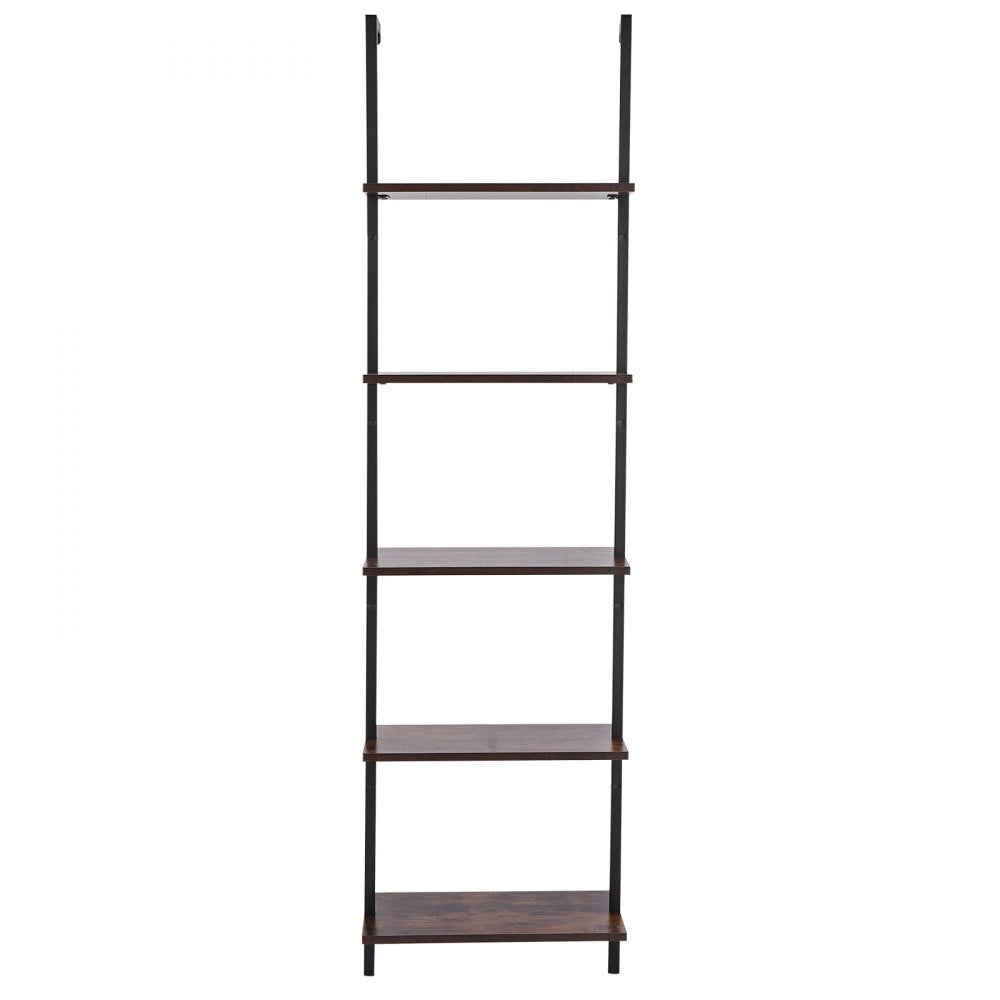 VEVOR Industrial Square Pipe Shelf 5 Tier 17.3x11.8in Wall-Mount for Bedroom
