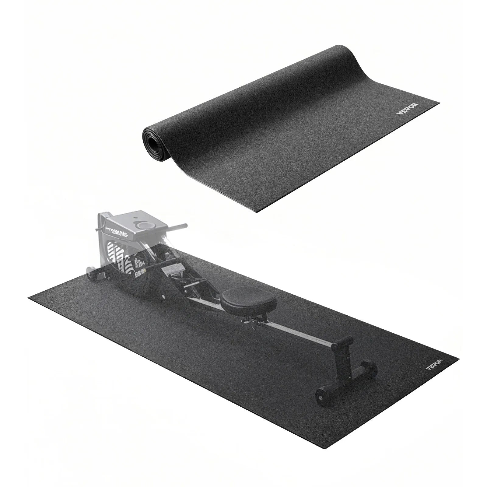 VEVOR Treadmill Mat for Carpet Floor 1/4" Thick 30"x60" Exercise Equipment Mat