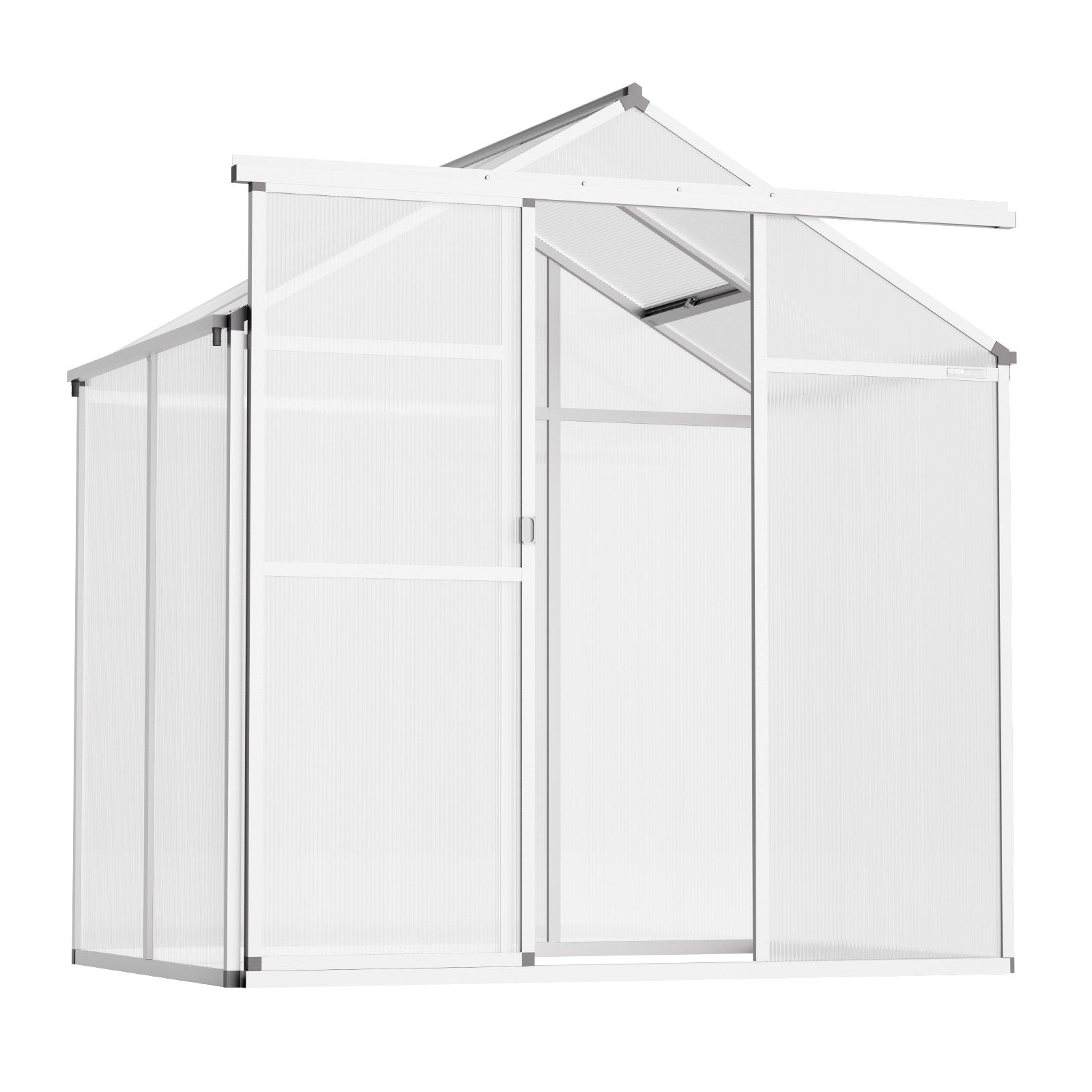 VEVOR Polycarbonate Greenhouse 6 x 4 Ft Outdoor Walk-in Greenhouse for Garden