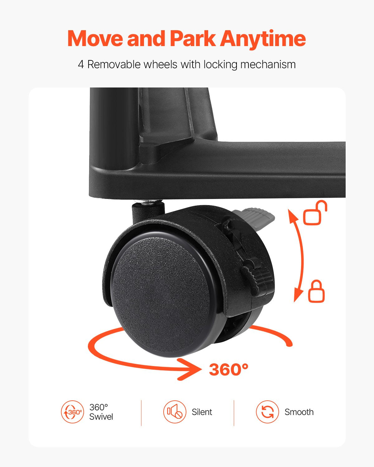 Scrapbook Rolling Storage Cart 6-Tier Large Capacity with Organizer Top Black