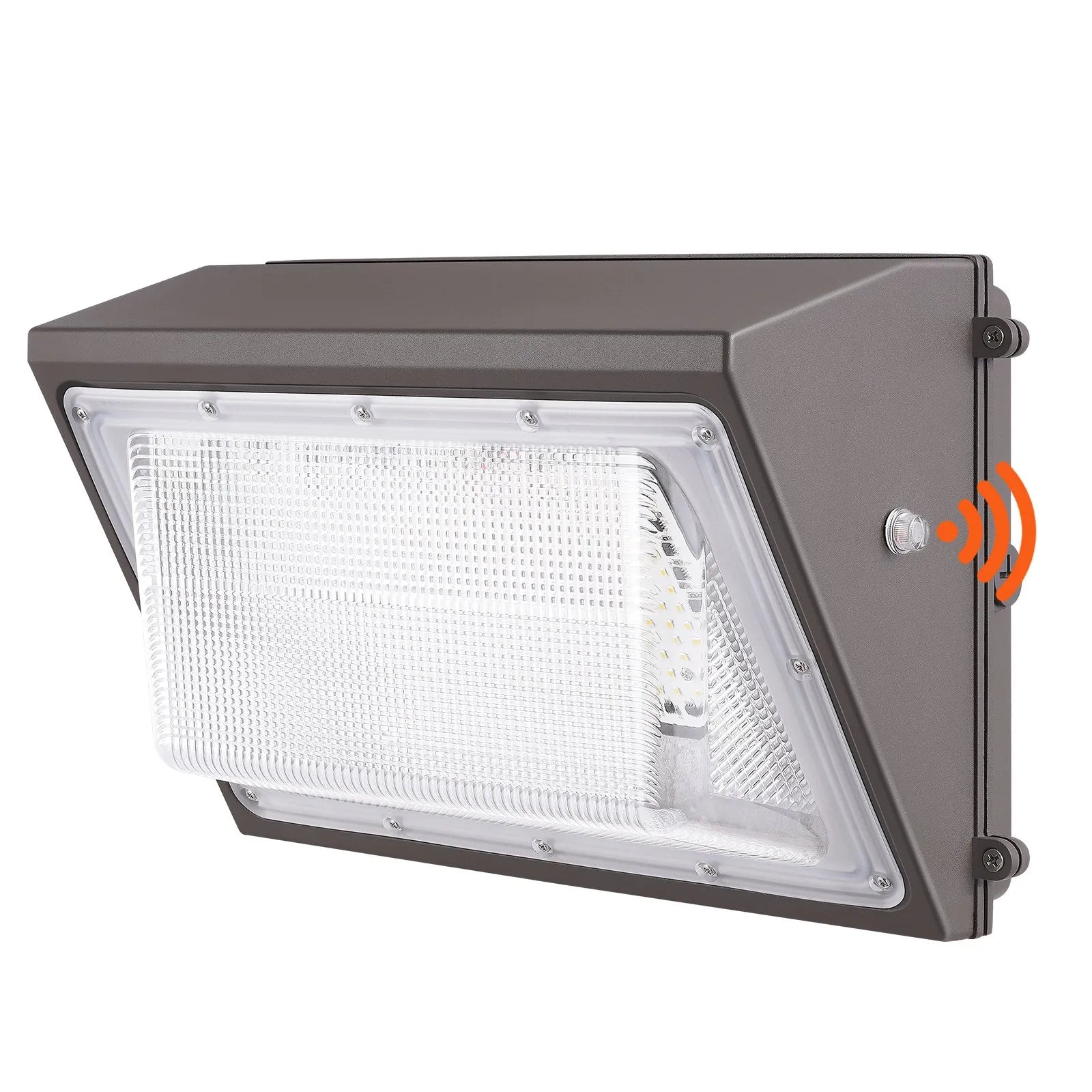 VEVOR LED Wall Pack Lights, 120W 11000LM, 5000K Commercial Outdoor Lights Security Lighting Fixture, with Intelligent Light Sensing 240 LED beads Energy Saving for Garages Yards, IP65 Waterproof