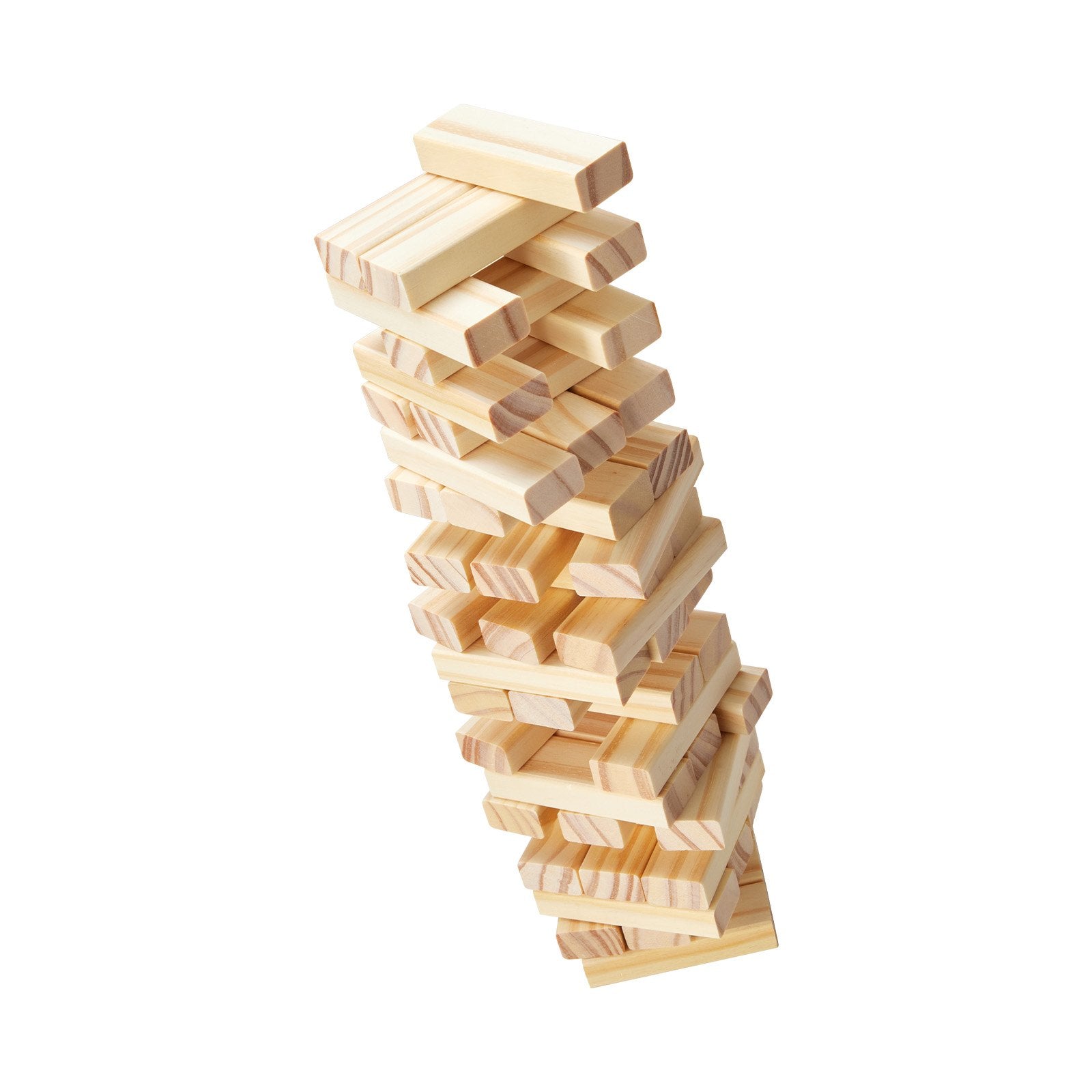 VEVOR Tumbling Timber Toy 54 Blocks Tumble Tower Blocks Game Pine Wood Crate
