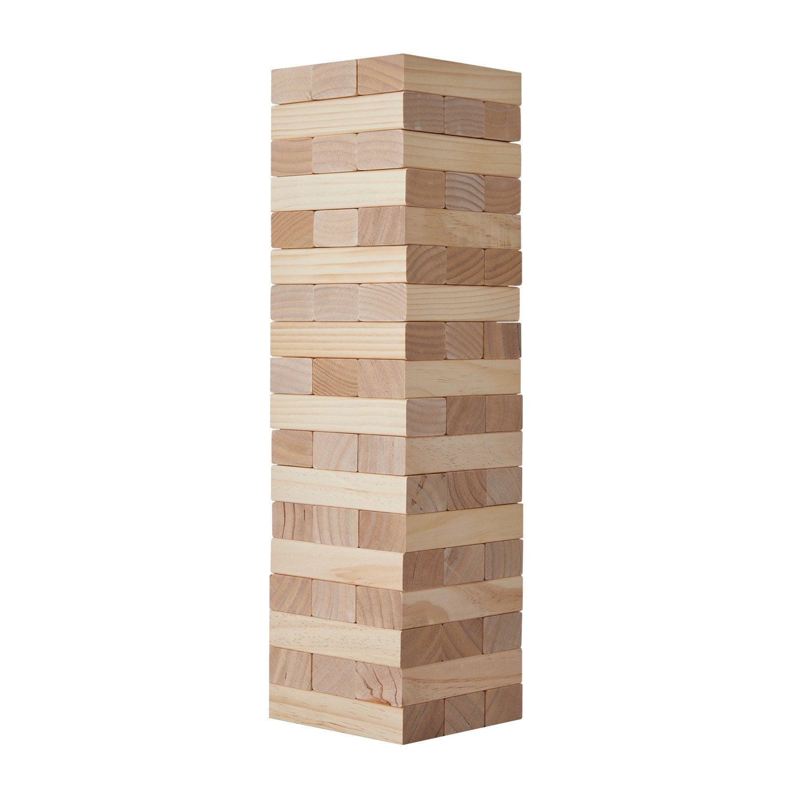 VEVOR Tumbling Timber Toy 54 Blocks Large Tumble Tower Blocks Game Pine Wood Bag