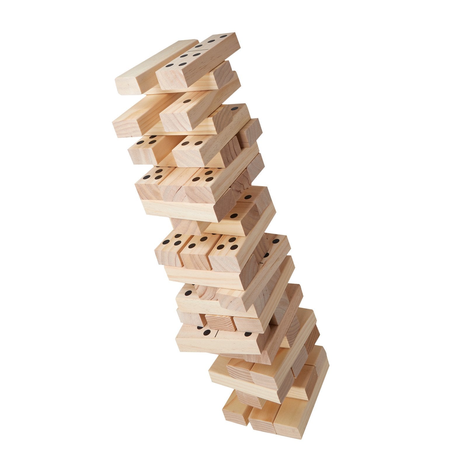 VEVOR Tumbling Timber Toy 54 Blocks Large Tumble Tower Blocks Game Pine Wood Bag