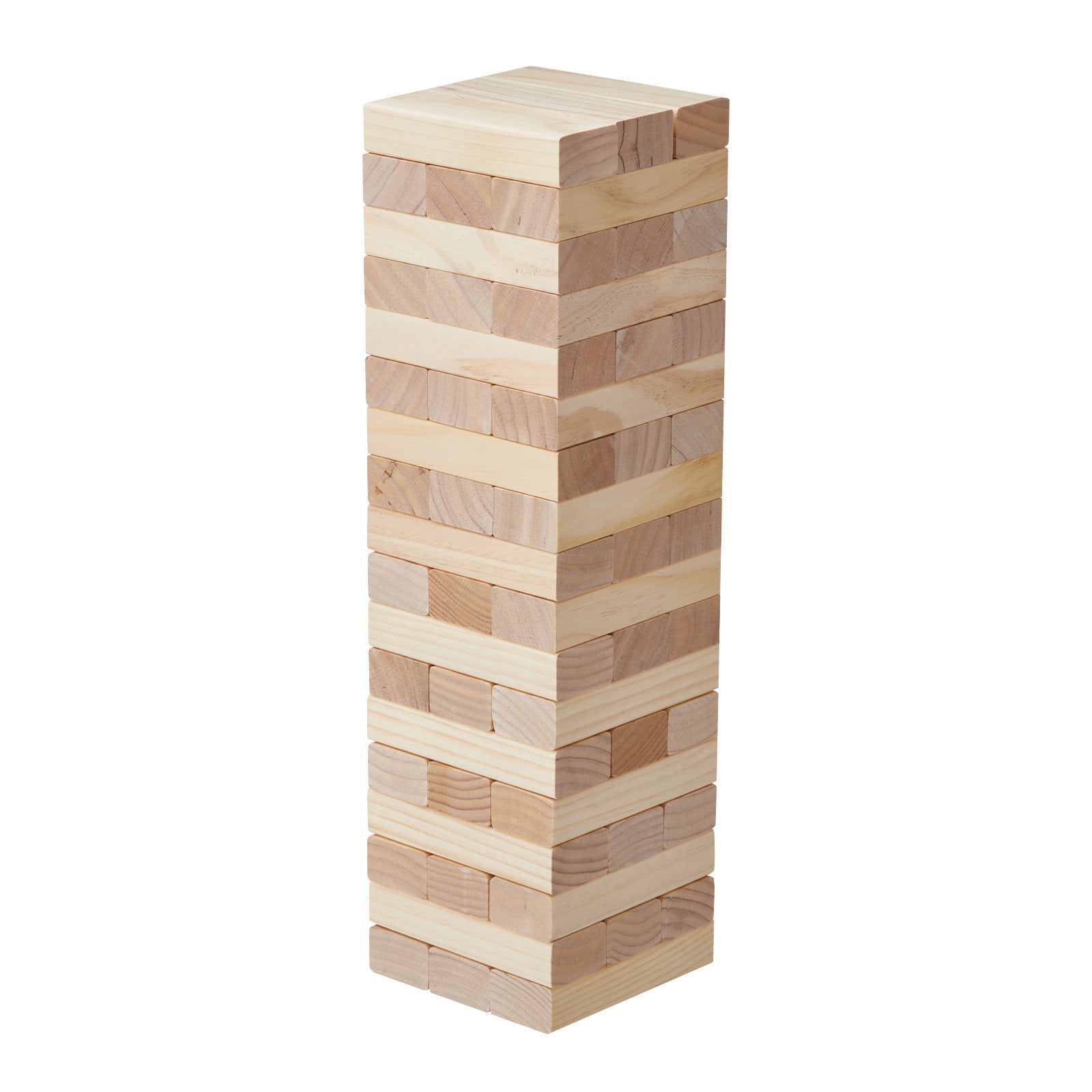 VEVOR Tumbling Timber Toy 54 Blocks Large Tumble Tower Blocks Game Pine Wood Bag