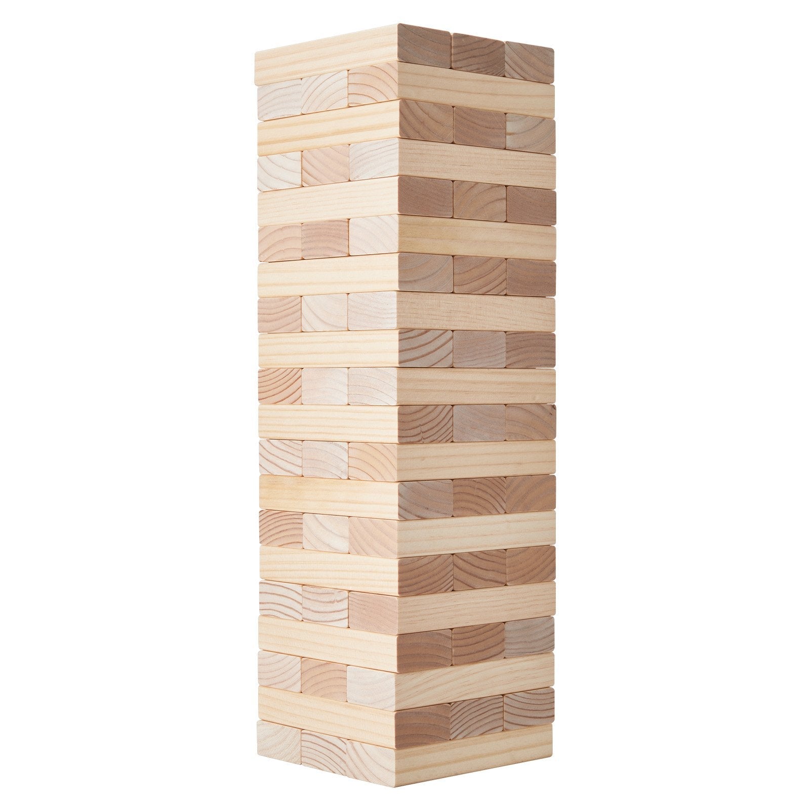 VEVOR Tumbling Timber Toy 60 Blocks Giant Tumble Tower Blocks Game Pine Wood Bag