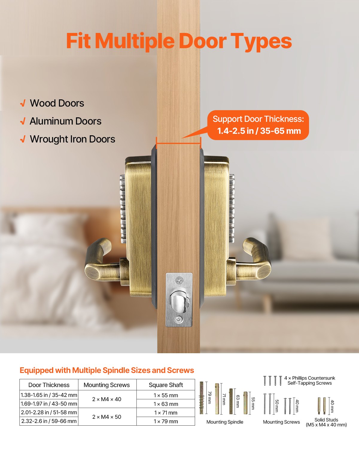 VEVOR 14Mil Plastic Sheeting Roll 10 x 100 FT Heavy Duty Film Black & White