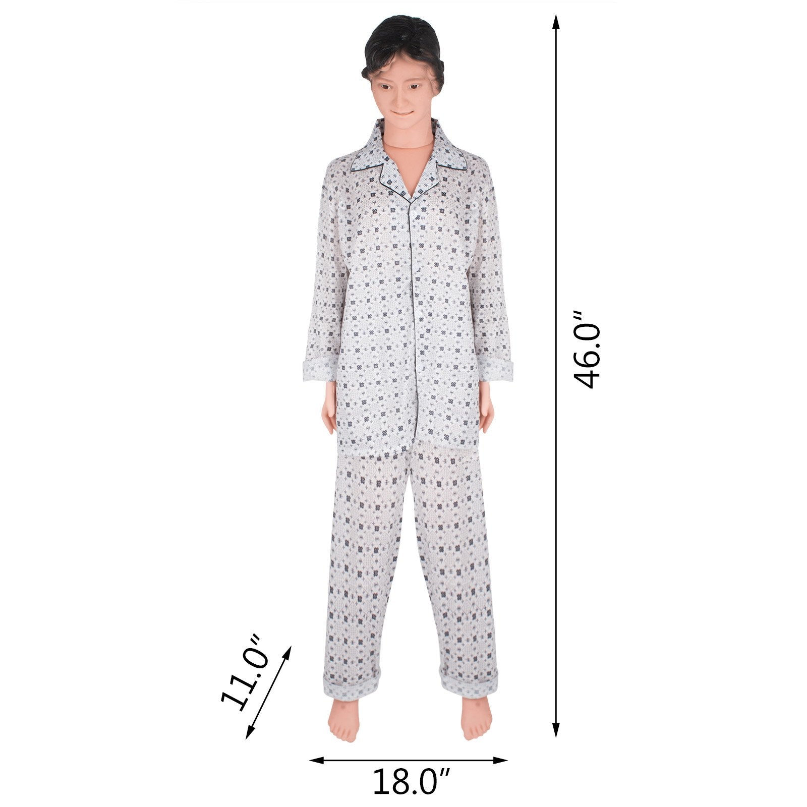 VEVOR Manikin for The Cure of The Patient Didactic Material in PVC Medical Training Teaching Manikin Model Woman for Teaching at School of Nursing Medicine
