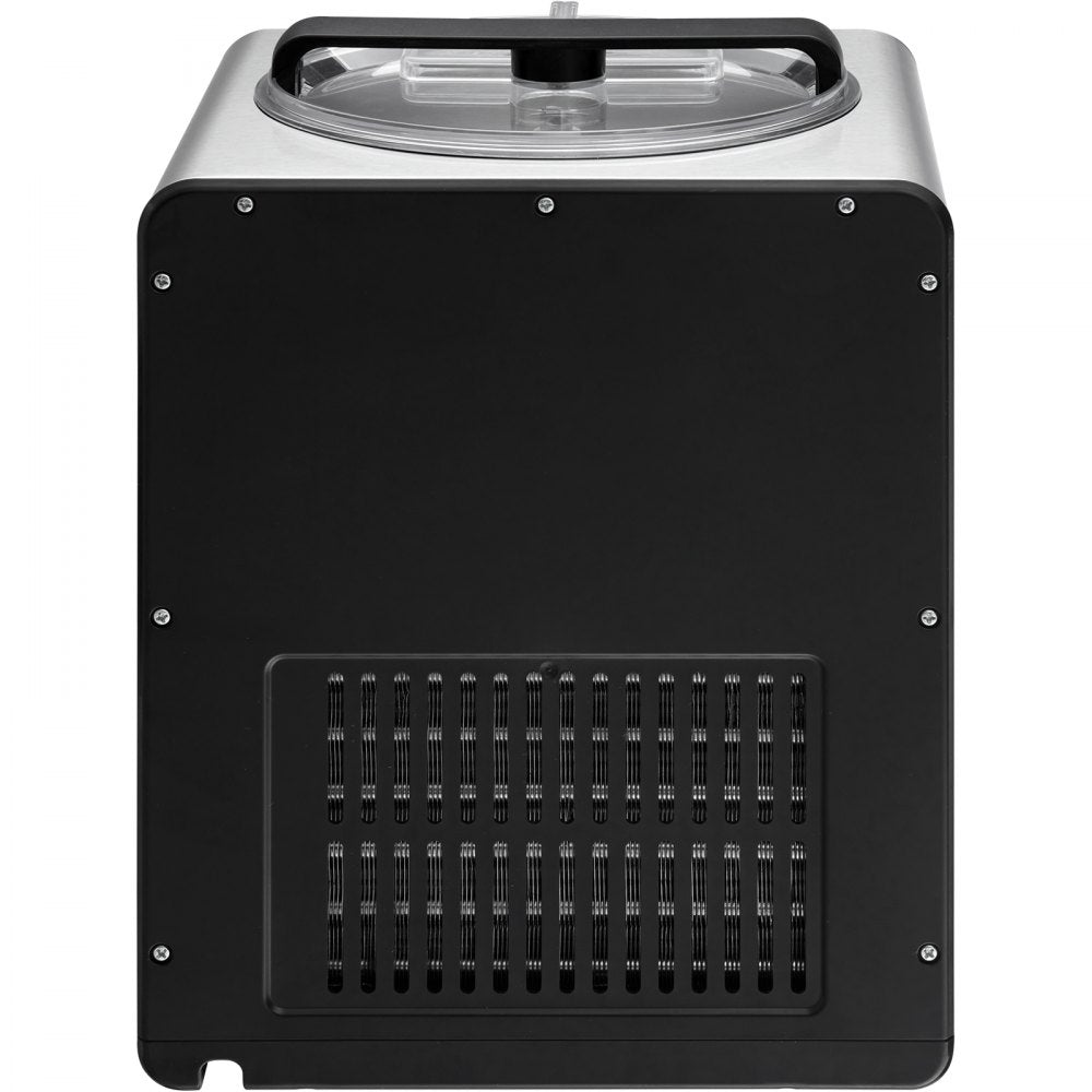 VEVOR Upright Automatic Ice Cream Maker with Built-in Compressor, 2 Quart No Pre-freezing Fruit Yogurt Machine, Stainless Steel Electric Sorbet Maker, 4 Modes Gelato Maker with Digital Display & Timer