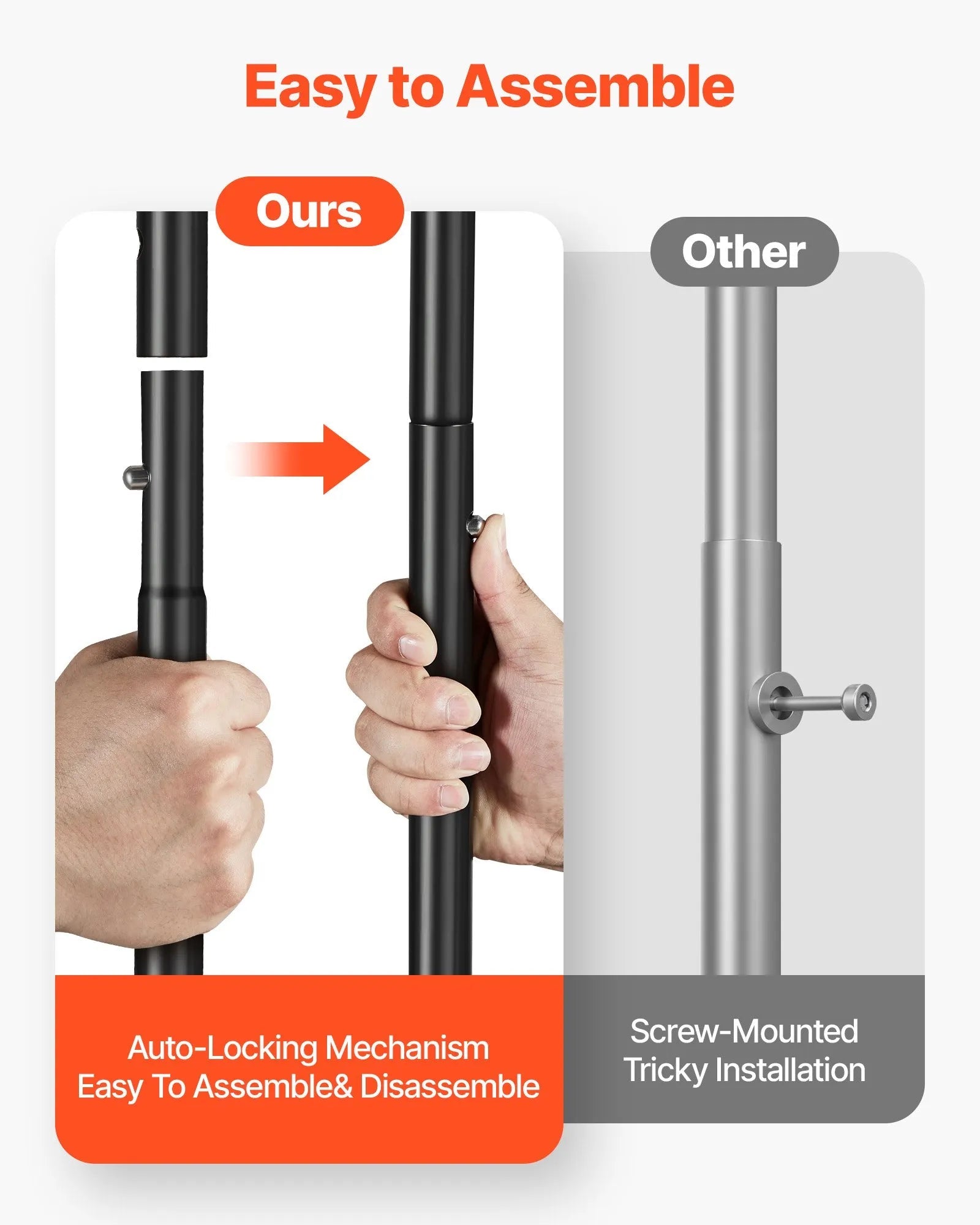 VEVOR Clothes Rack, Rolling Clothing Garment Rack with Hanging Rod and Side Hooks, 198 lbs Load Capacity, Heavy Duty Carbon Steel Clothing Racks with Wheels, Ideal for Bedroom, Laundry, Living Room