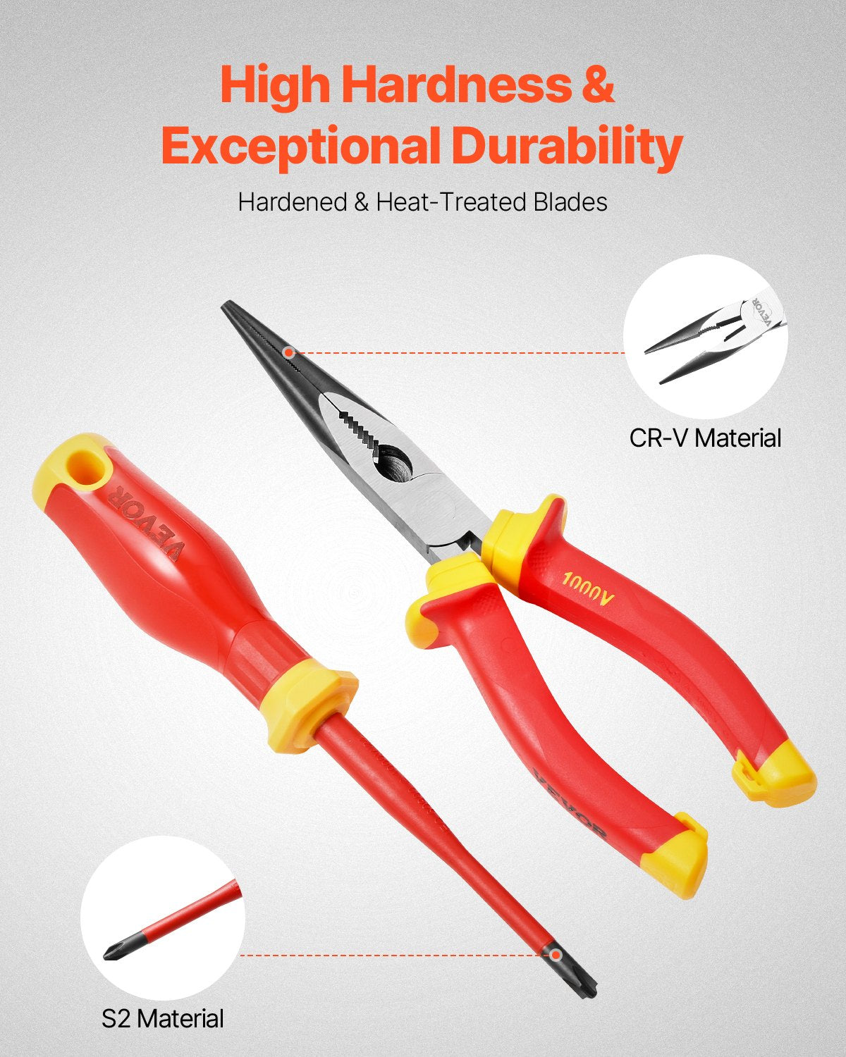 Insulated Screwdriver Set 50-Piece Insulated Tool Set for Electricians 1000V